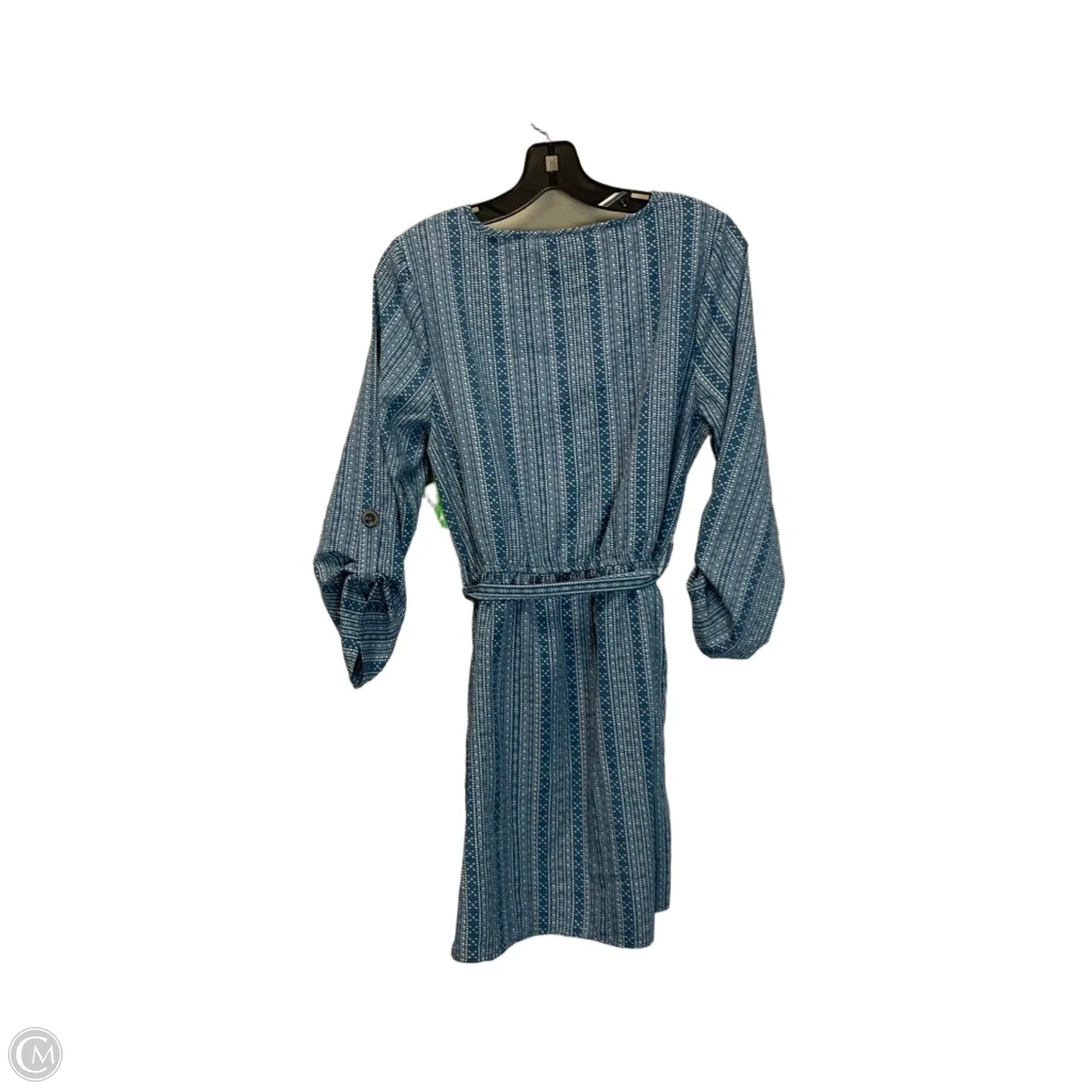 Dress Casual Short By Blush In Blue & White, Size: M