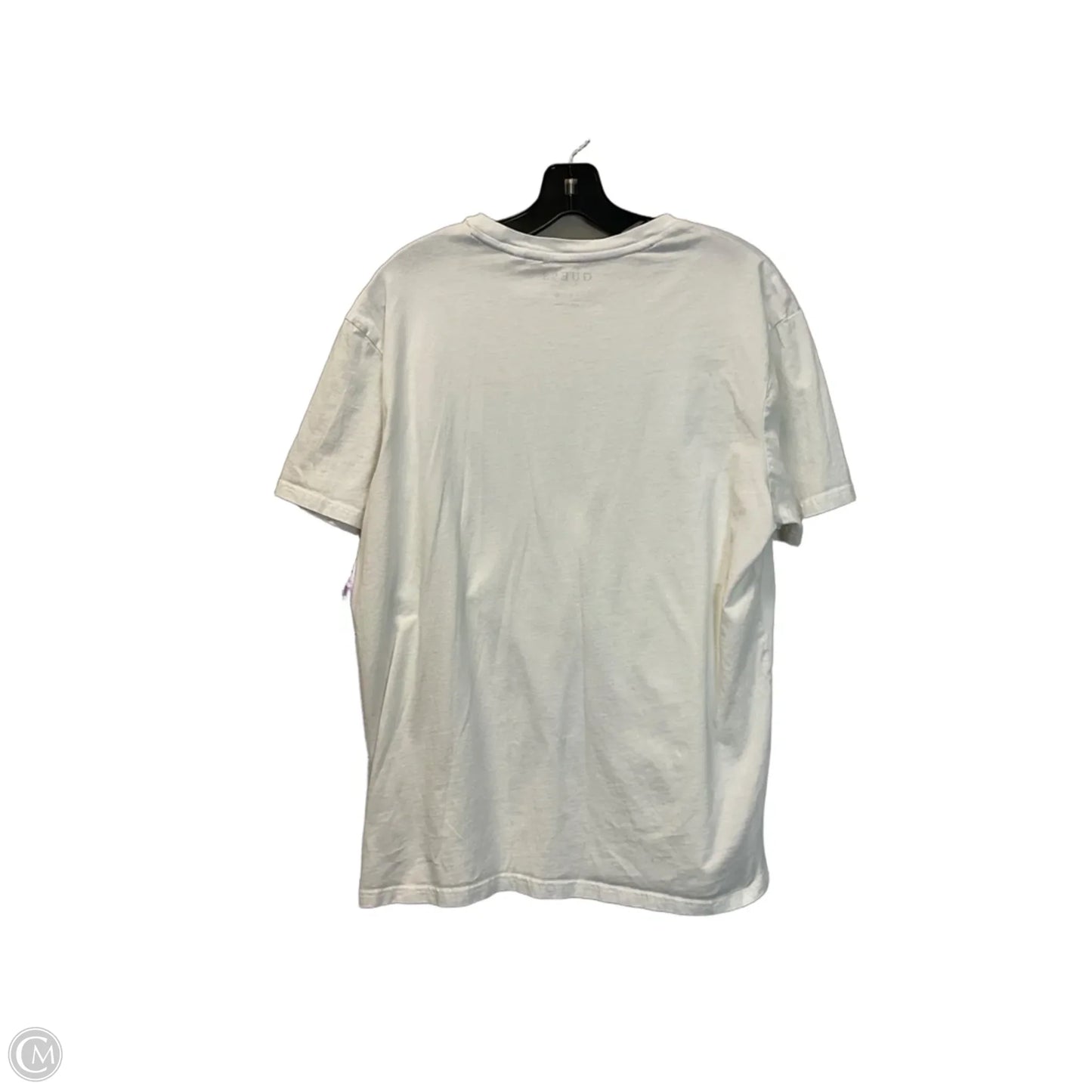 Top Short Sleeve Basic By Guess In White, Size: Xl