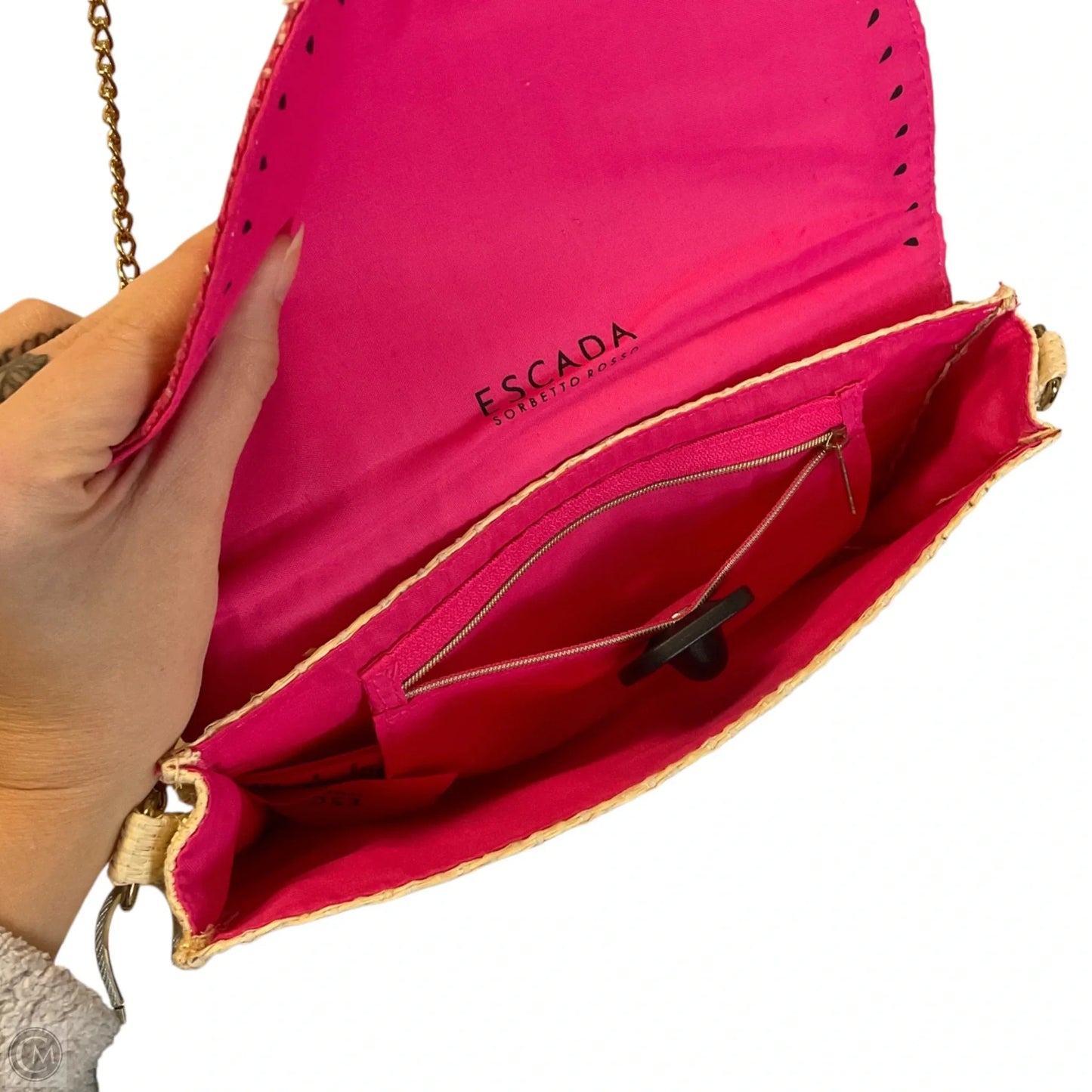 Crossbody Designer By Escada, Size: Small