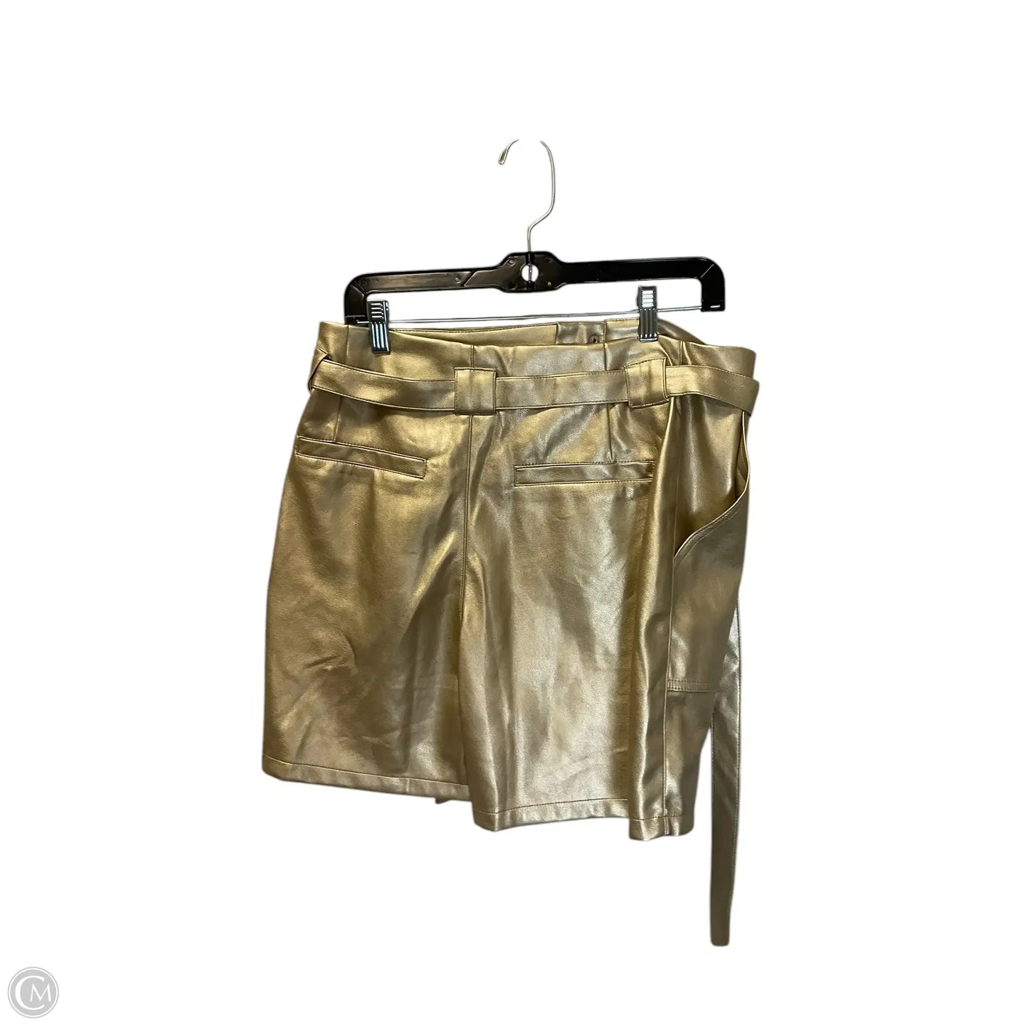 Shorts By Clothes Mentor In Gold, Size: L