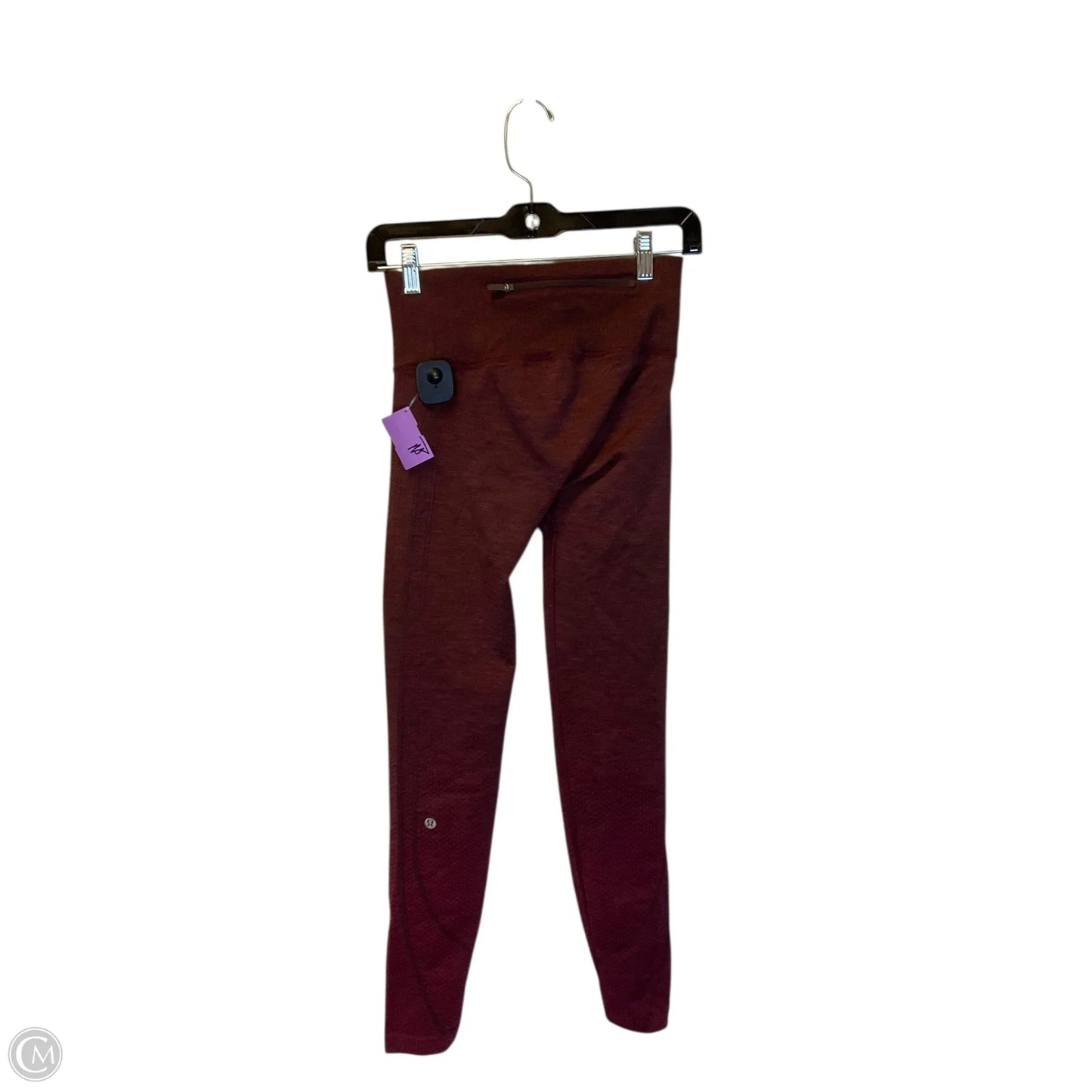 Athletic Leggings By Lululemon In Red, Size: 6