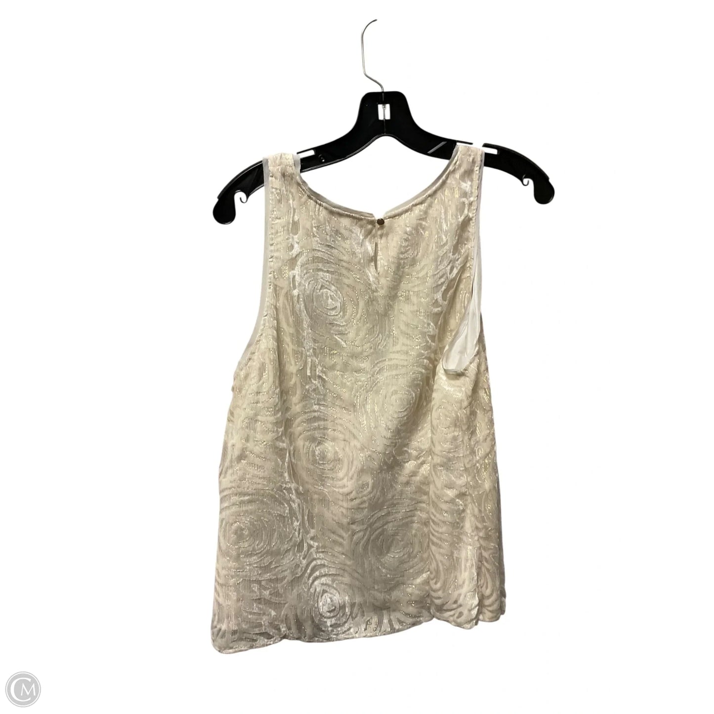 Top Sleeveless Basic By A New Day In Cream, Size: L