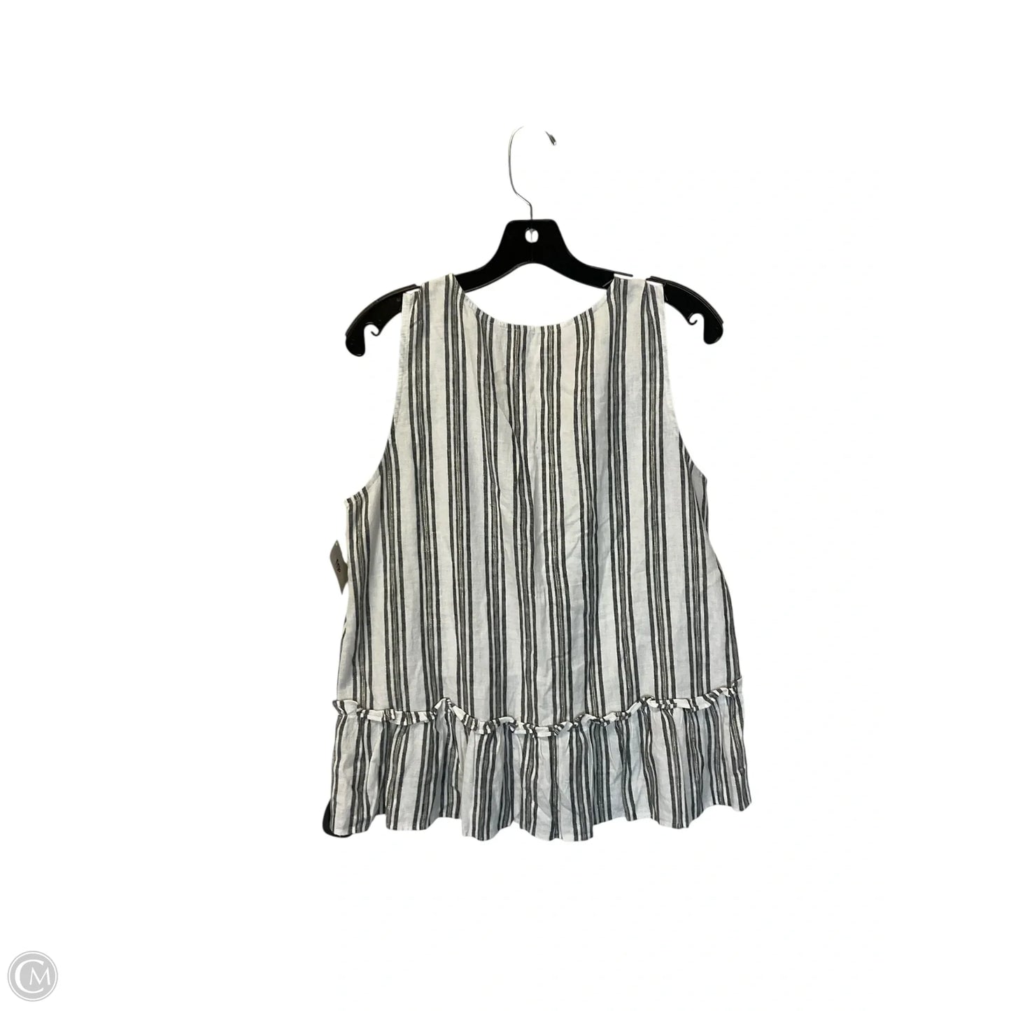 Top Sleeveless Basic By Loft In Striped Pattern, Size: S