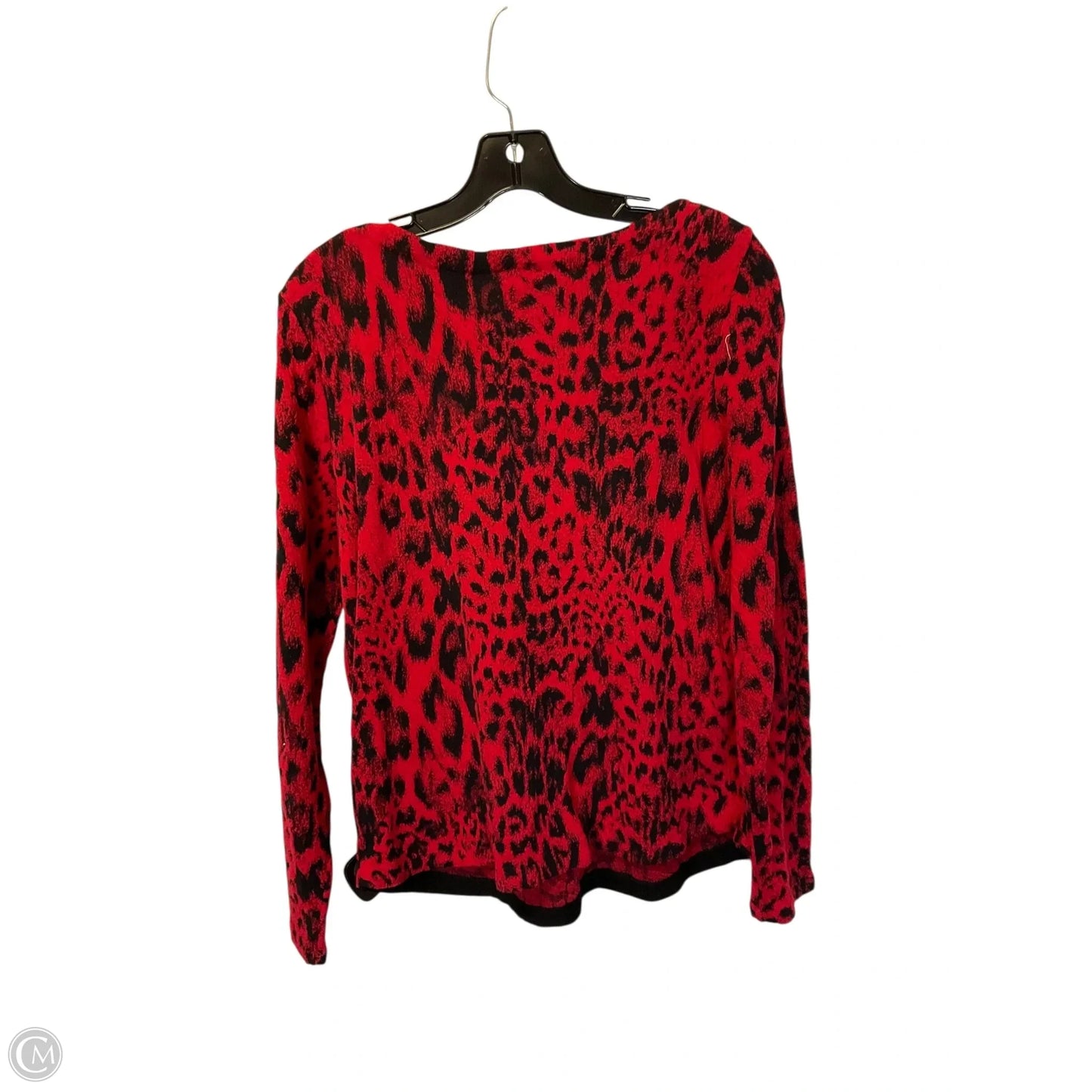 Top Long Sleeve By Chicos In Red, Size: S