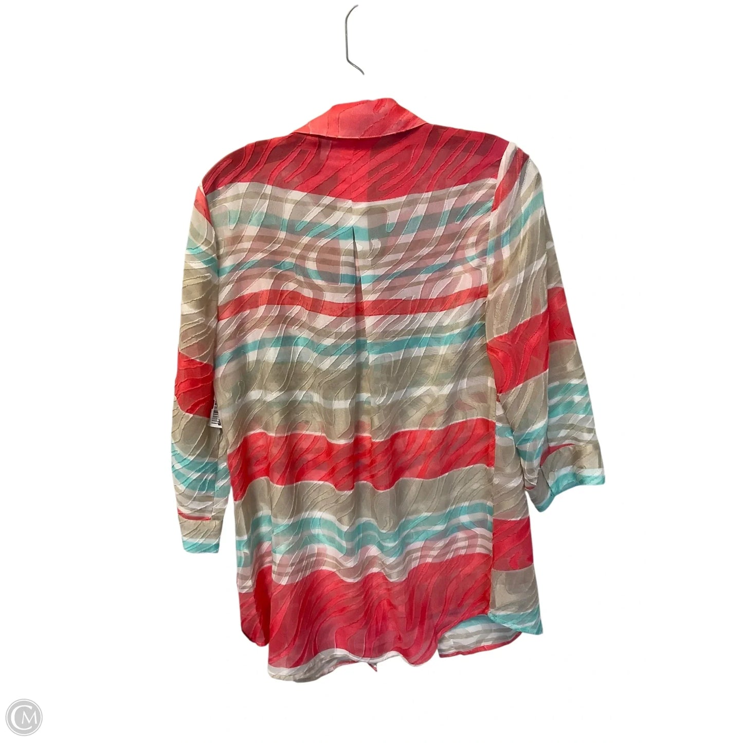 Top Long Sleeve By Chicos In Multi-colored, Size: S
