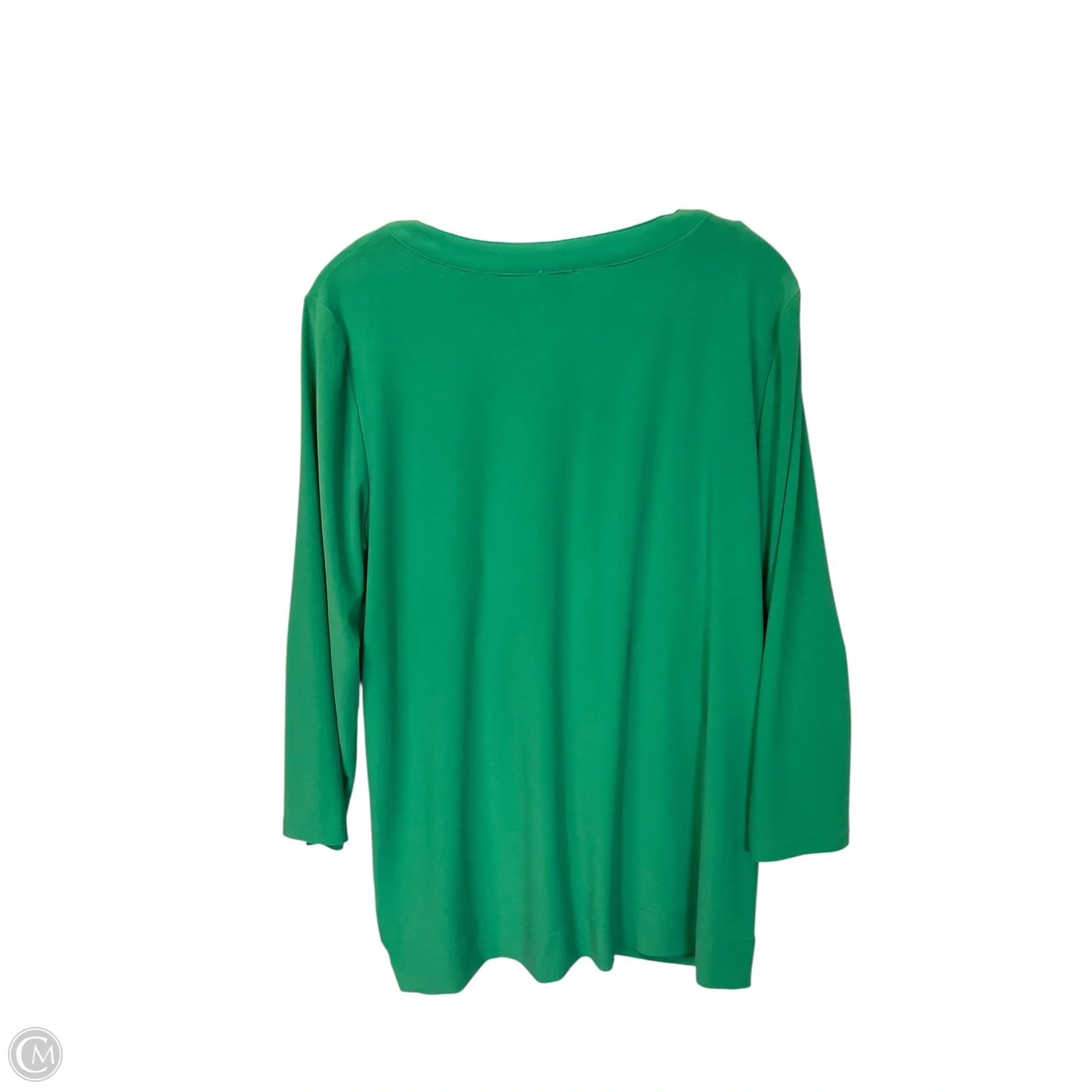 Top Long Sleeve By Anne Klein In Green, Size: L
