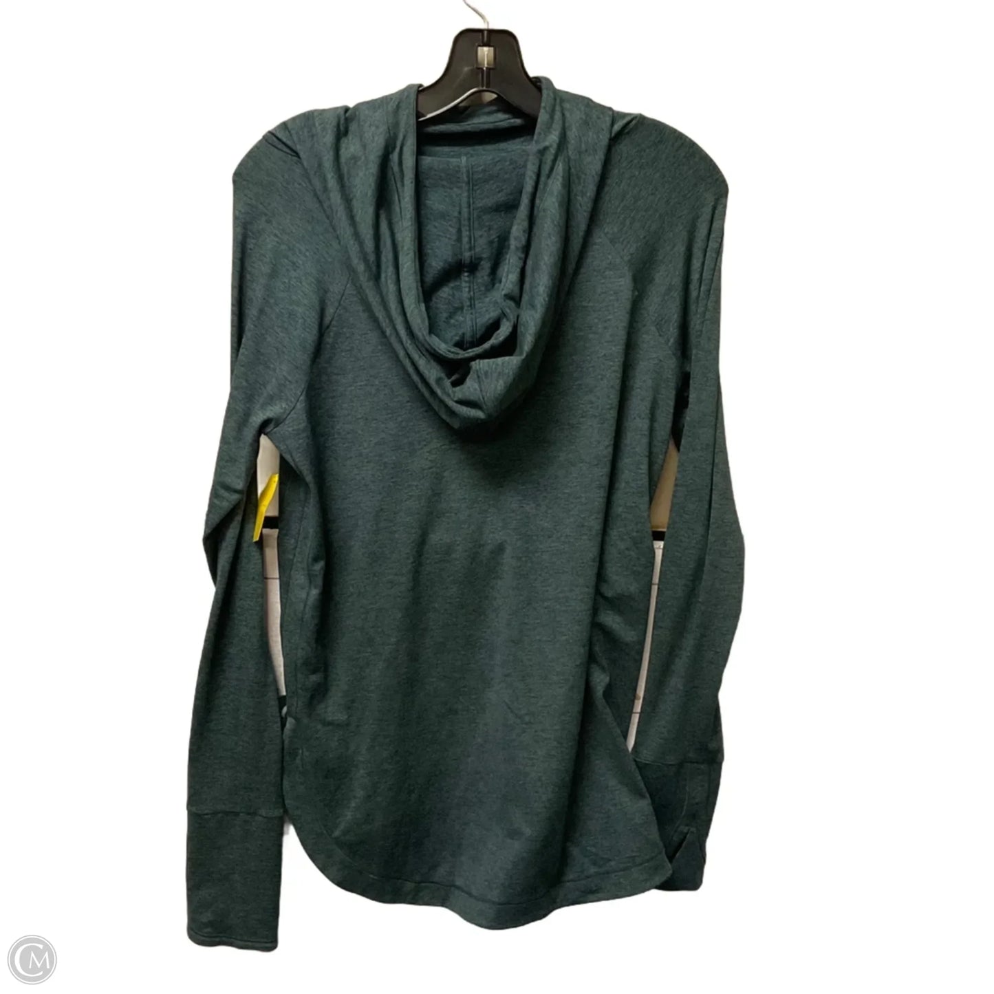Athletic Top Long Sleeve Hoodie By Athleta In Green, Size: S