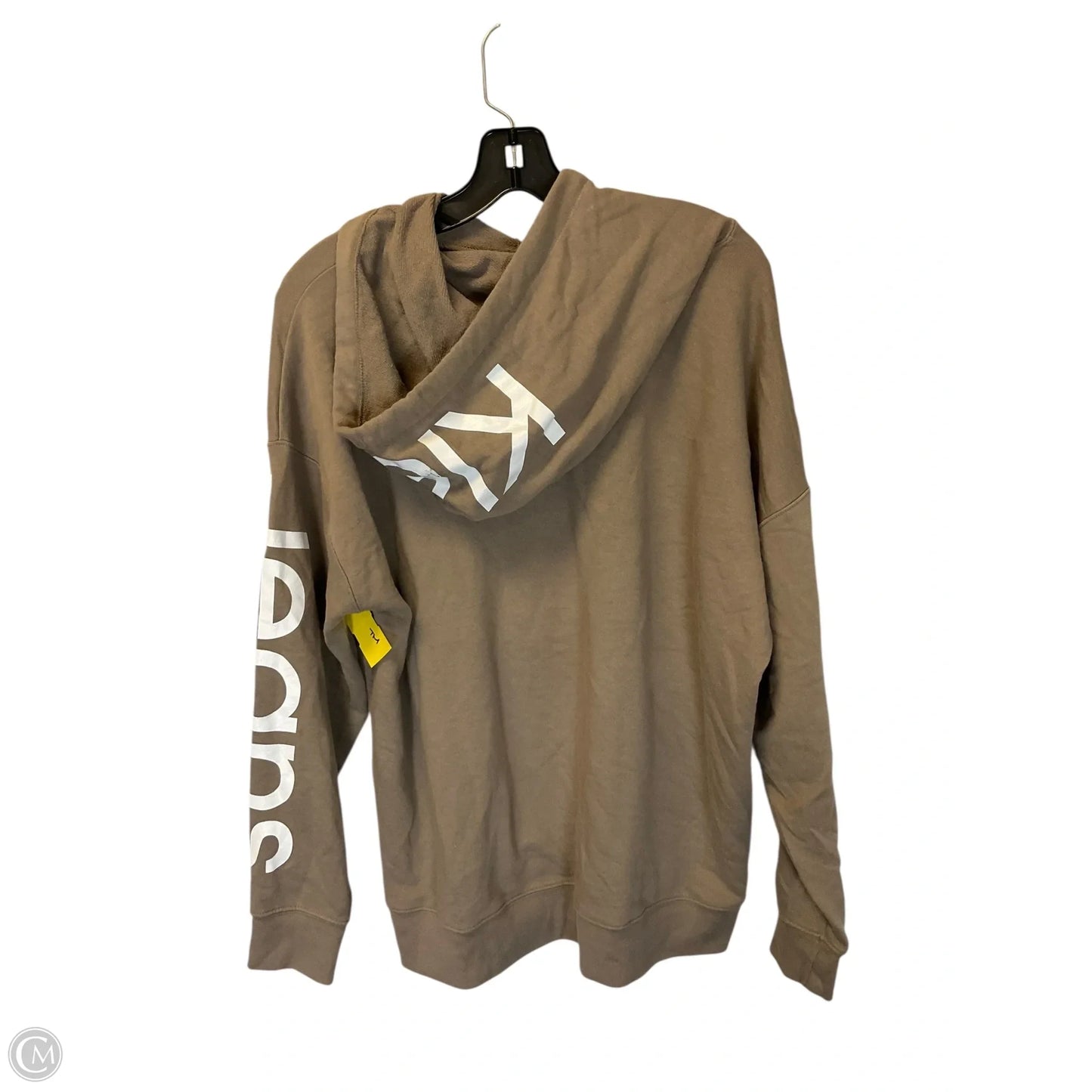 Sweatshirt Hoodie By Calvin Klein In Brown, Size: 1x