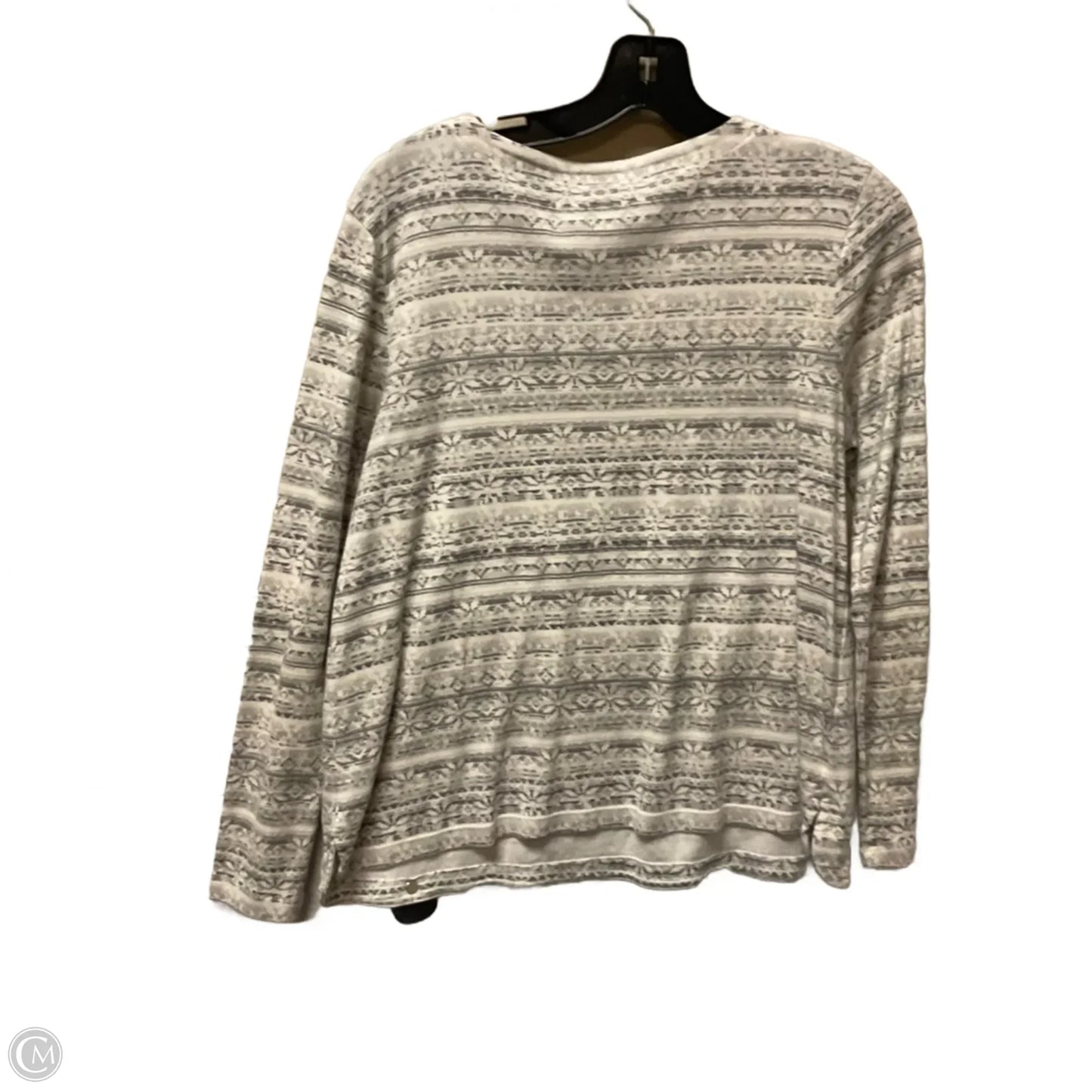 Top Long Sleeve By J. Jill In Cream, Size: M