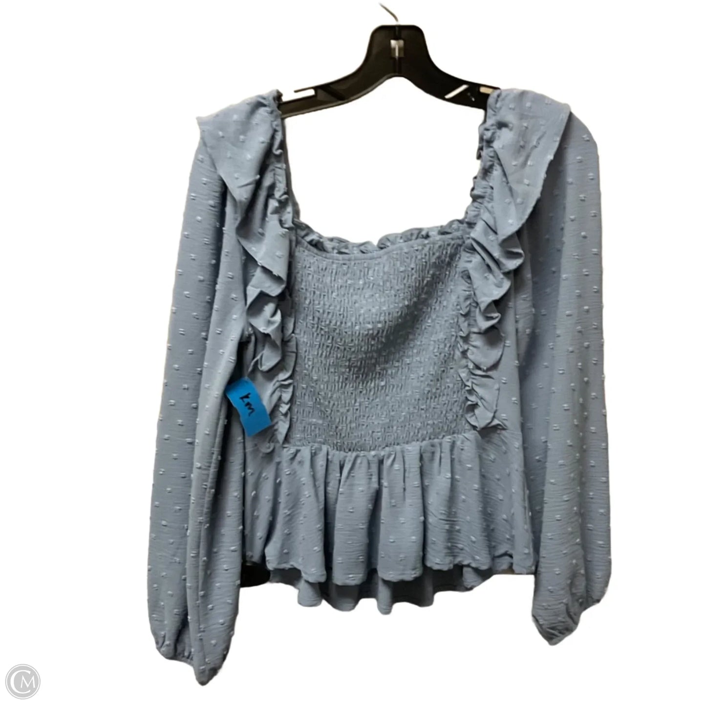 Top Long Sleeve By Altard State In Blue, Size: M