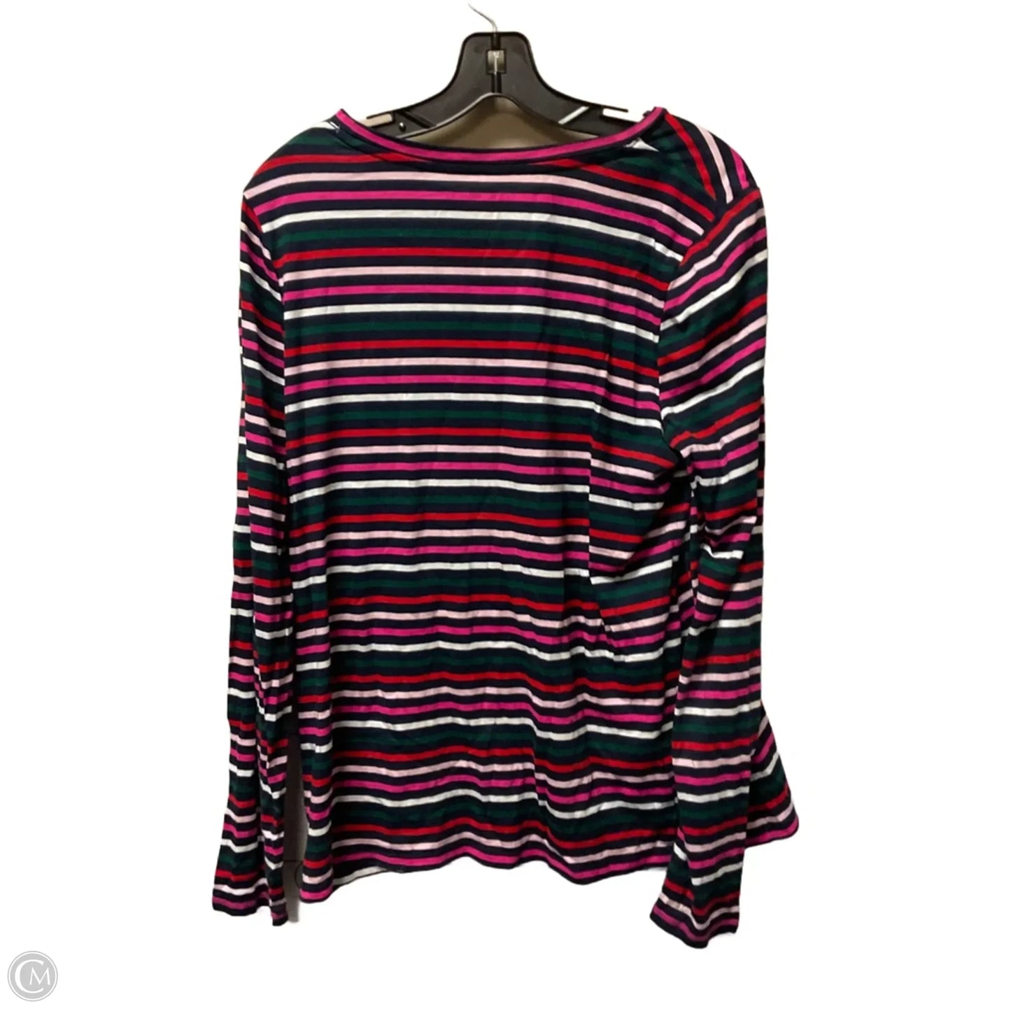 Top Long Sleeve Basic By Crown And Ivy In Striped Pattern, Size: Xl