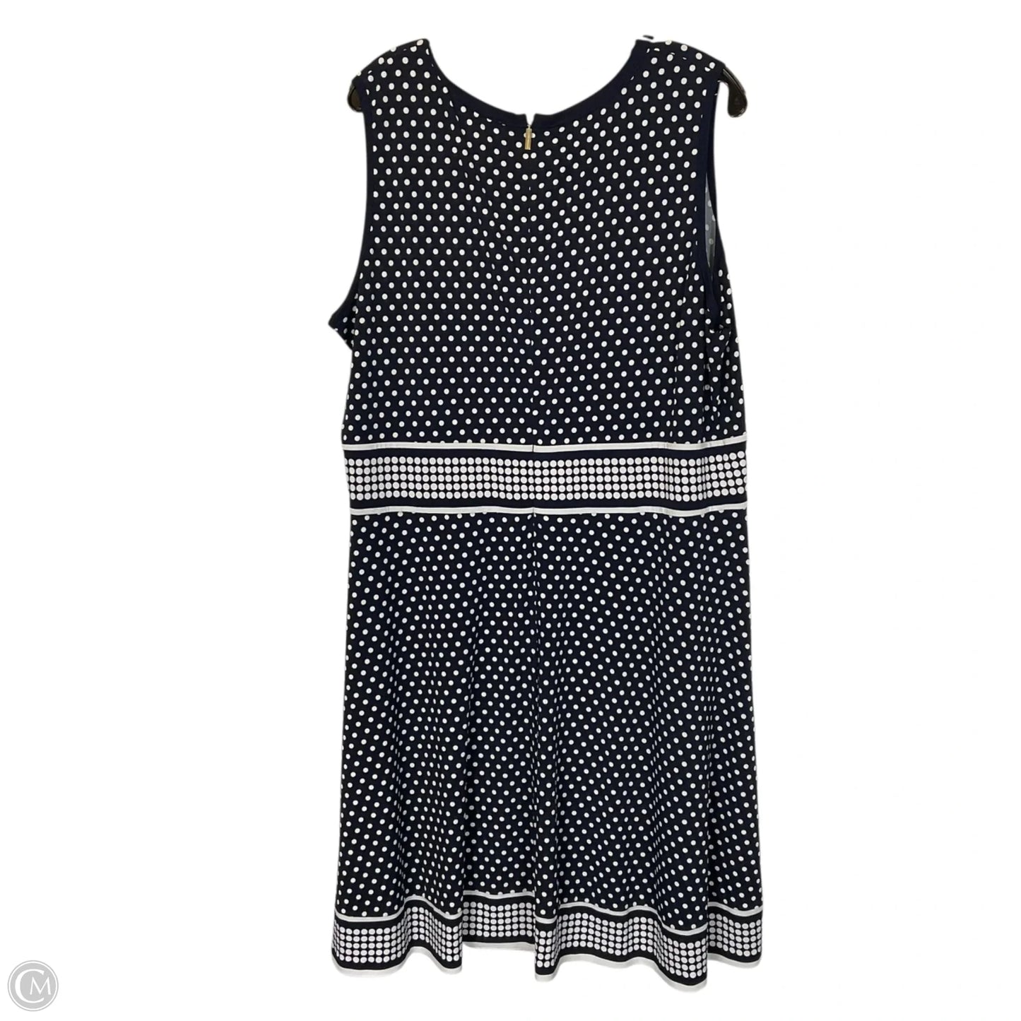 Dress Casual Midi By Michael By Michael Kors In Polkadot Pattern, Size: 2x