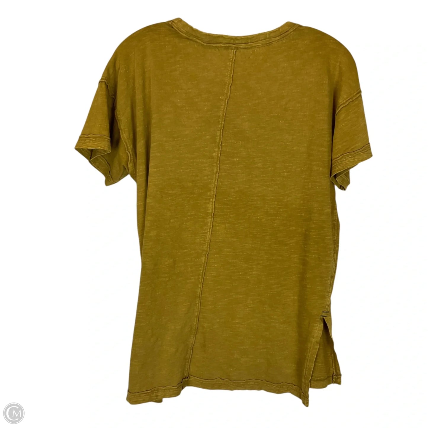 Top Short Sleeve Basic By Pilcro In Yellow, Size: Xs