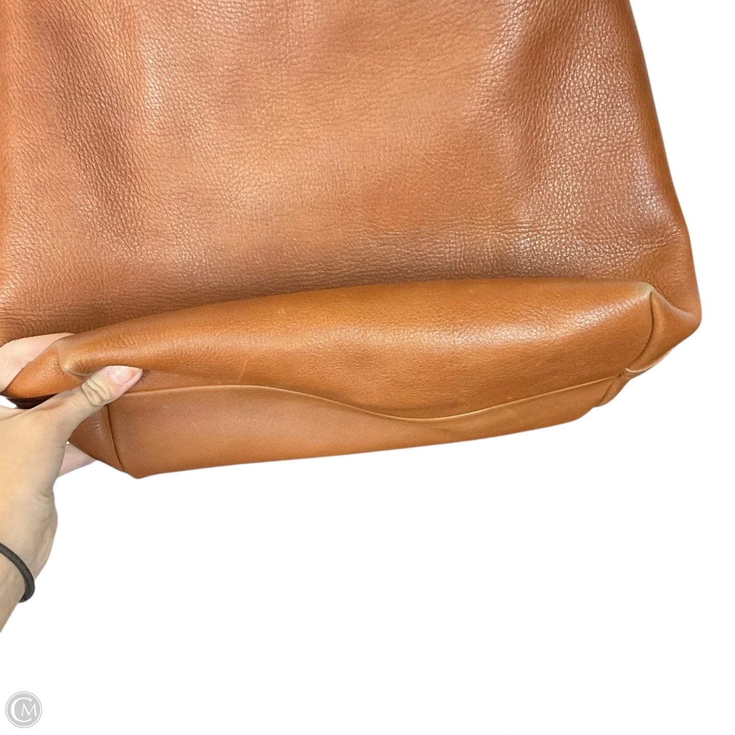 Handbag Leather By Madewell, Size: Medium