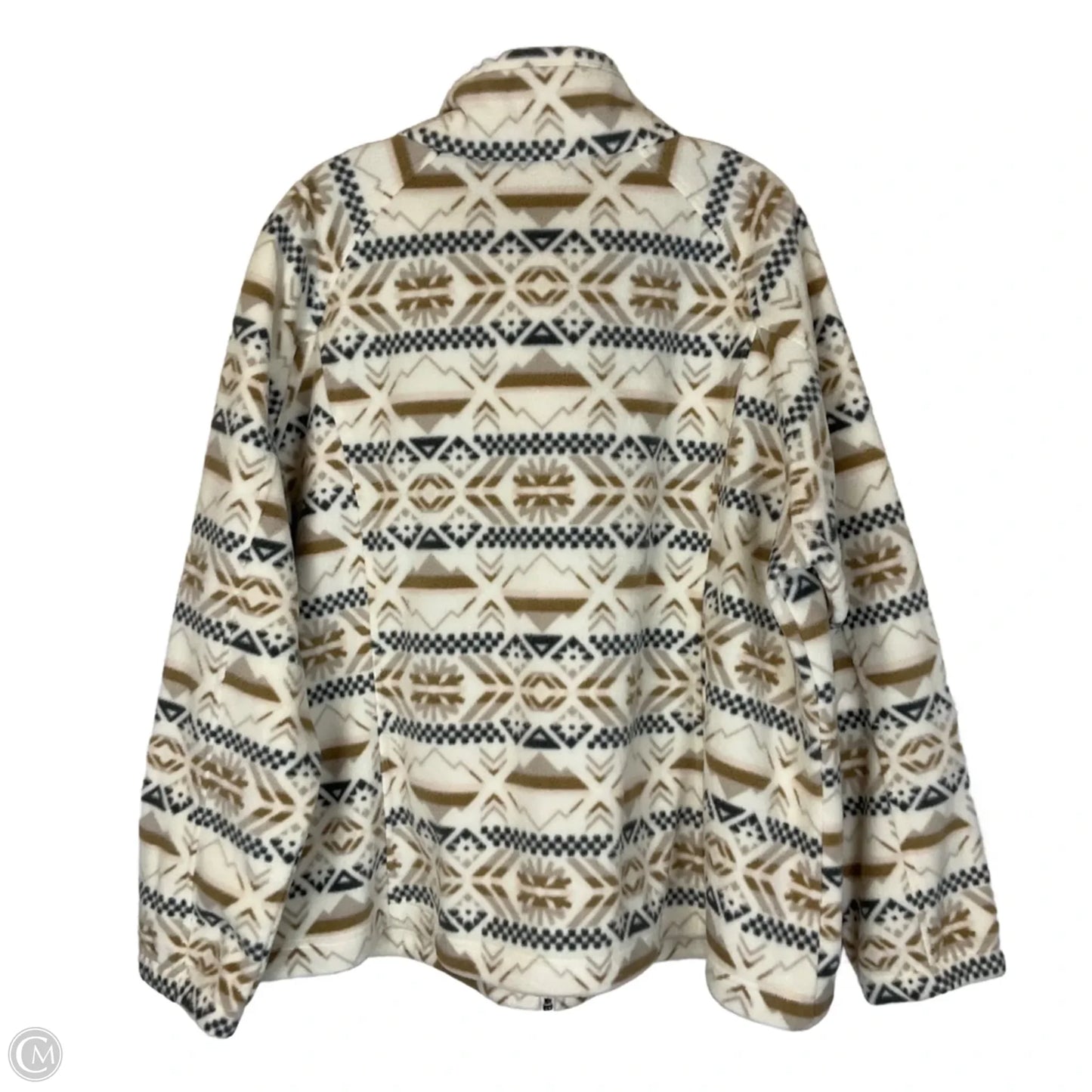 Jacket Fleece By Columbia In Cream, Size: 3x