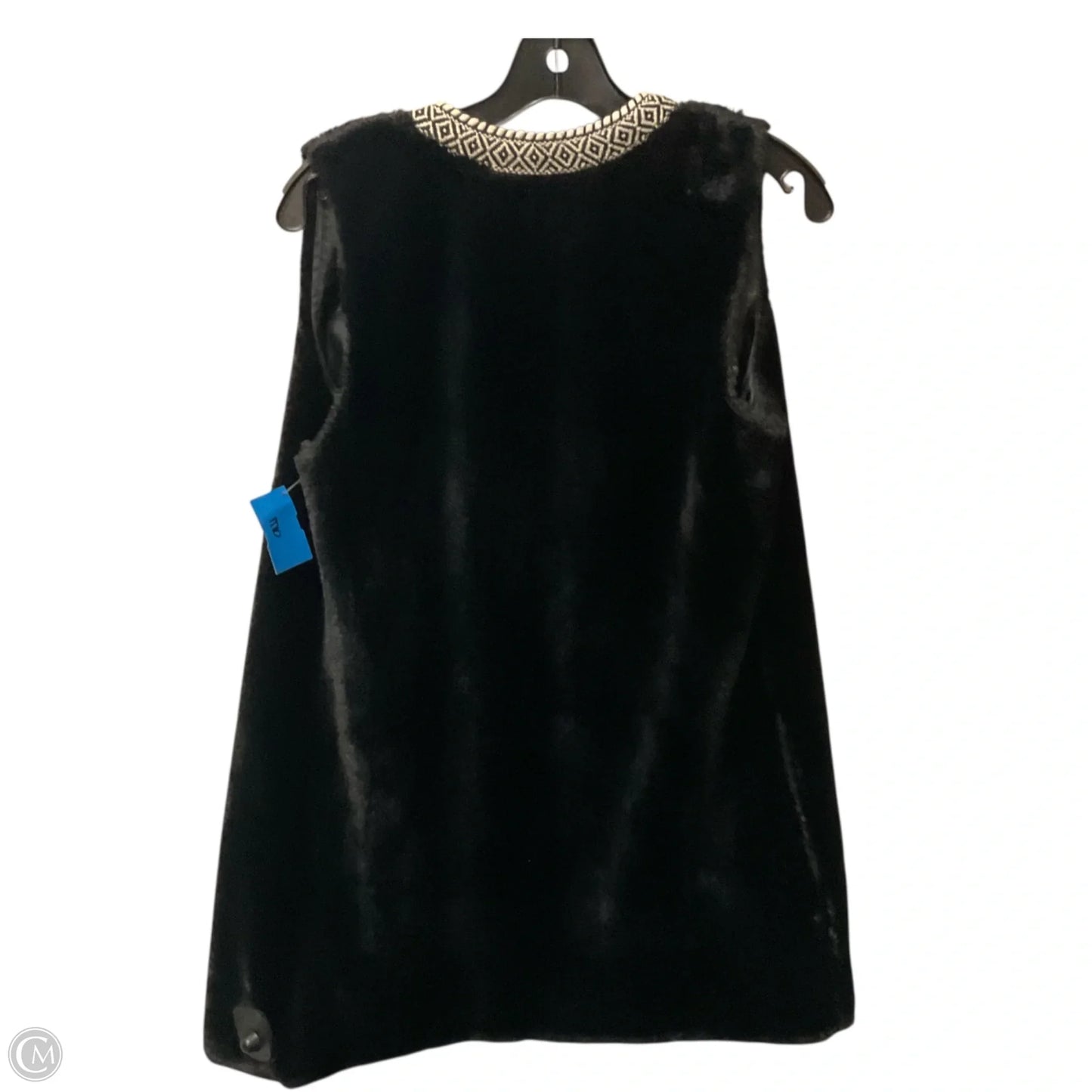 Vest Faux Fur & Sherpa By J Mclaughlin In Black, Size: Xs