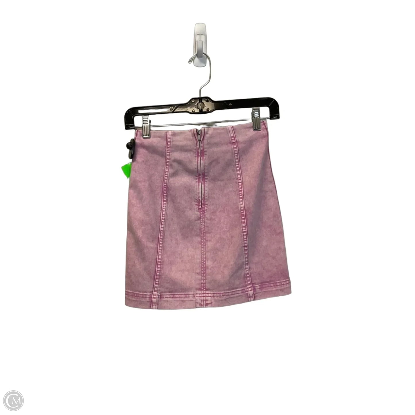 Skirt Mini & Short By Free People In Pink Denim, Size: 0