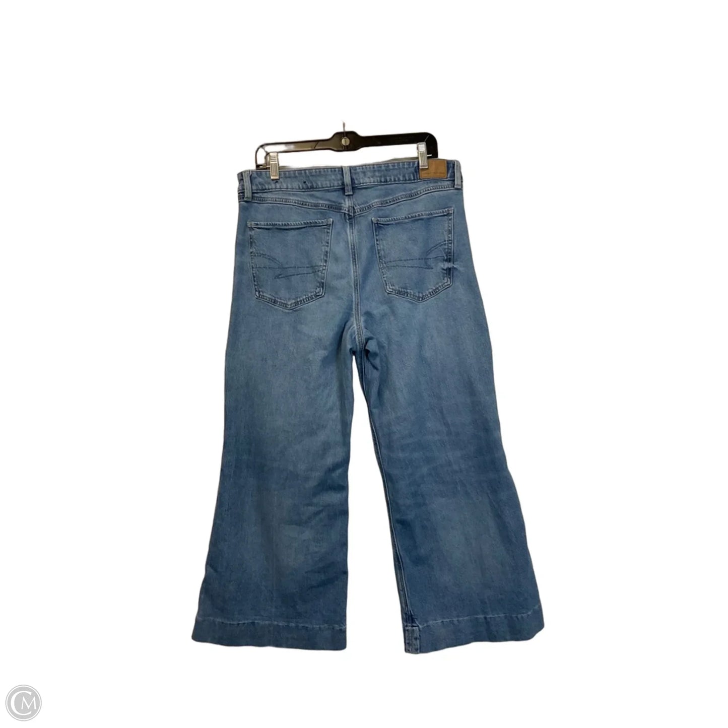 Jeans Flared By American Eagle In Blue Denim, Size: 12