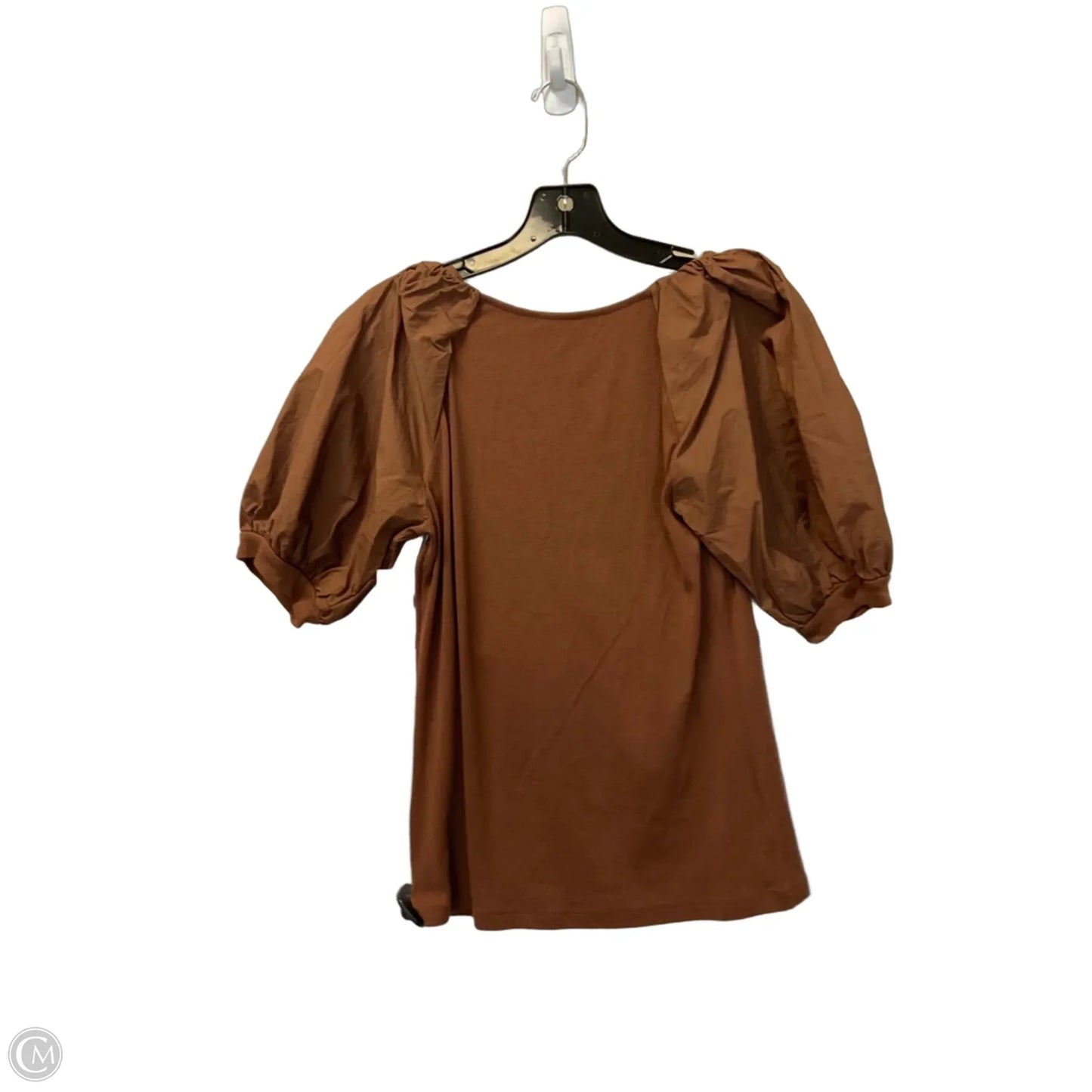 Top Short Sleeve By A Loves A In Brown, Size: S