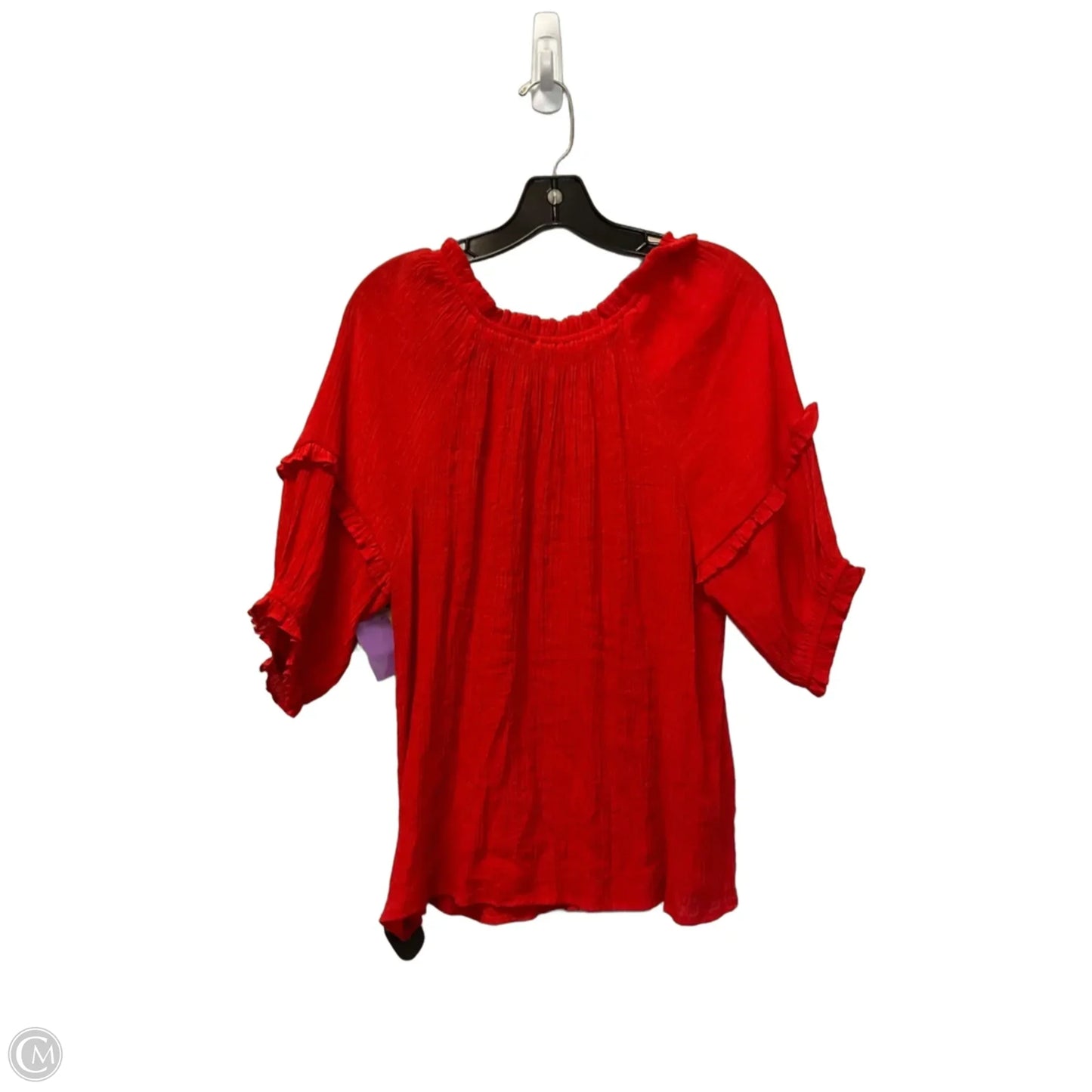 Top Short Sleeve Basic By Nanette By Nanette Lepore In Red, Size: L