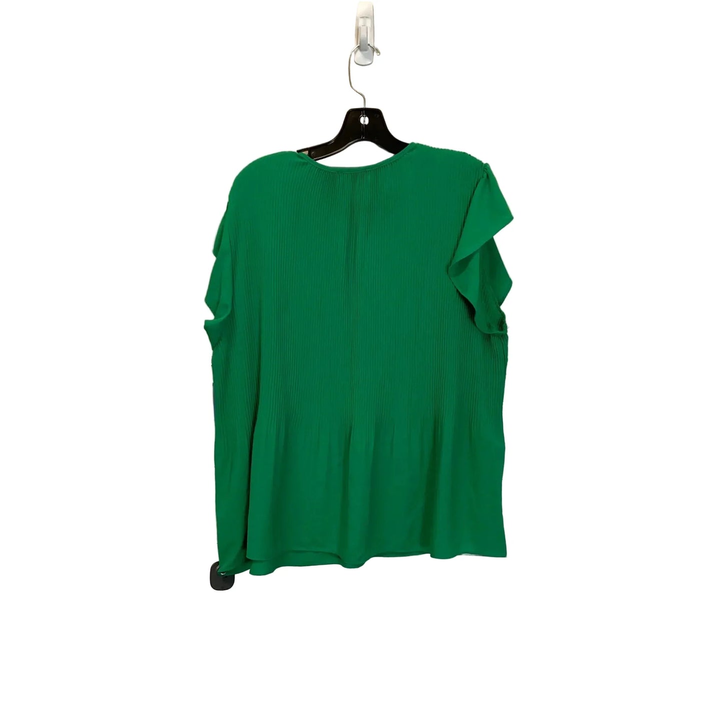 Top Short Sleeve By Adrianna Papell In Green, Size: Xl