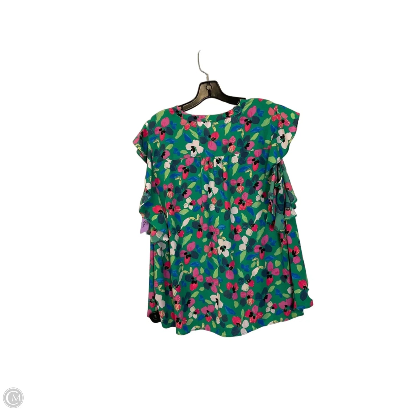 Top Sleeveless By Zac And Rachel In Green, Size: 1x