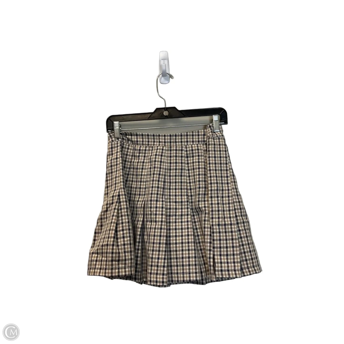 Skirt Mini & Short By Altard State In Plaid Pattern, Size: L