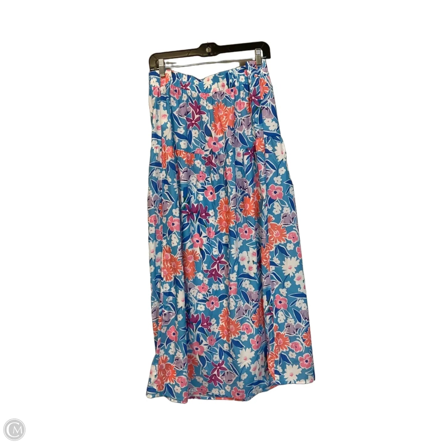 Skirt Maxi By Almost Pink In Blue, Size: Xl