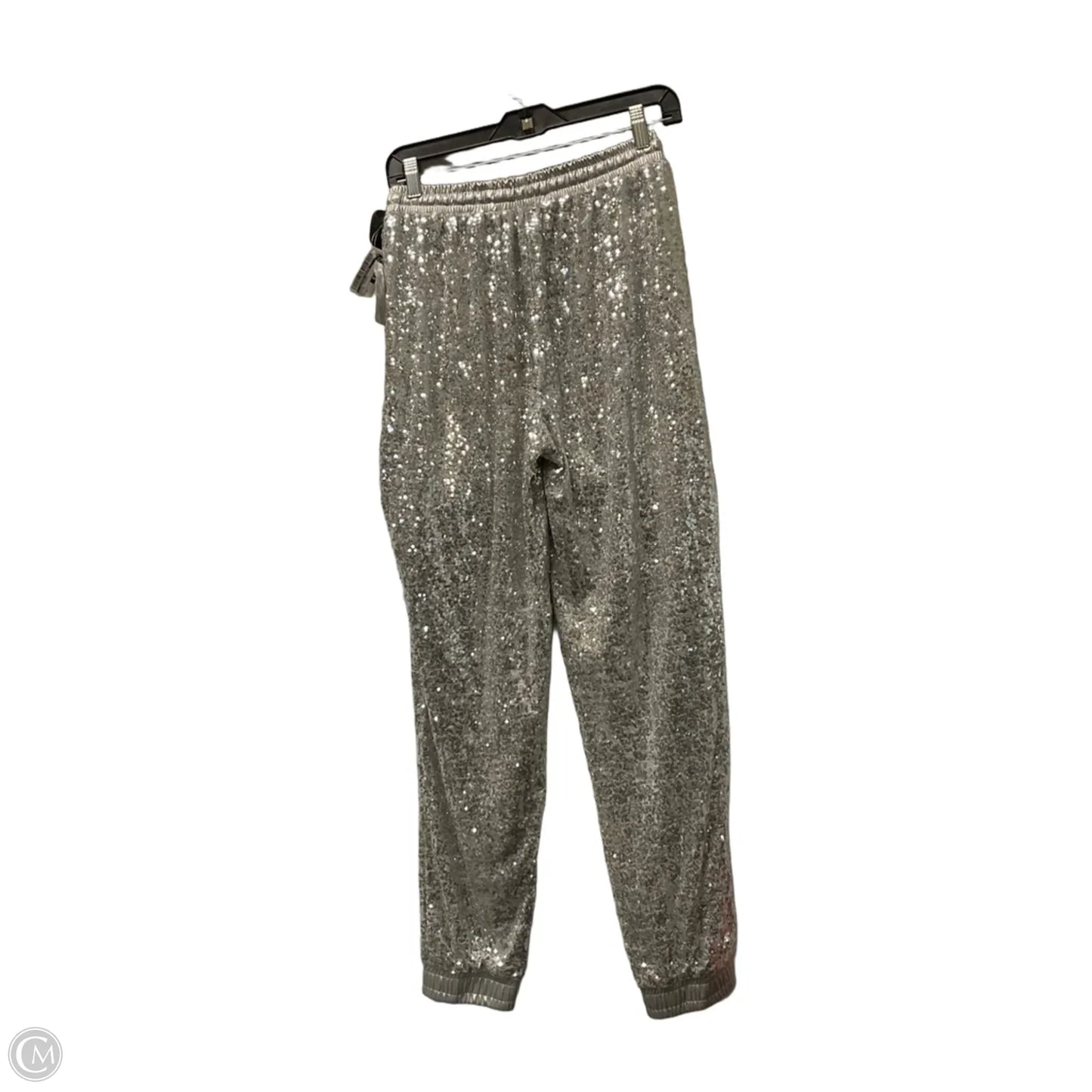 Pants Joggers By Clothes Mentor In Silver, Size: S