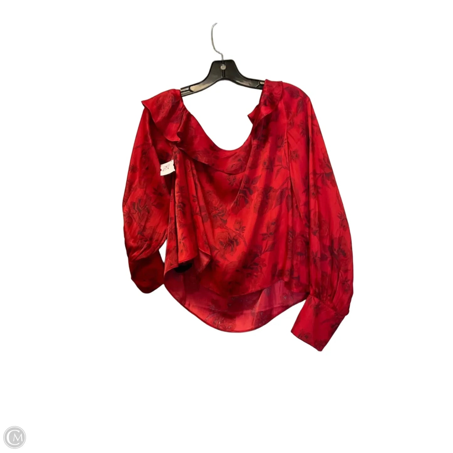 Top Long Sleeve By Free People In Red, Size: S