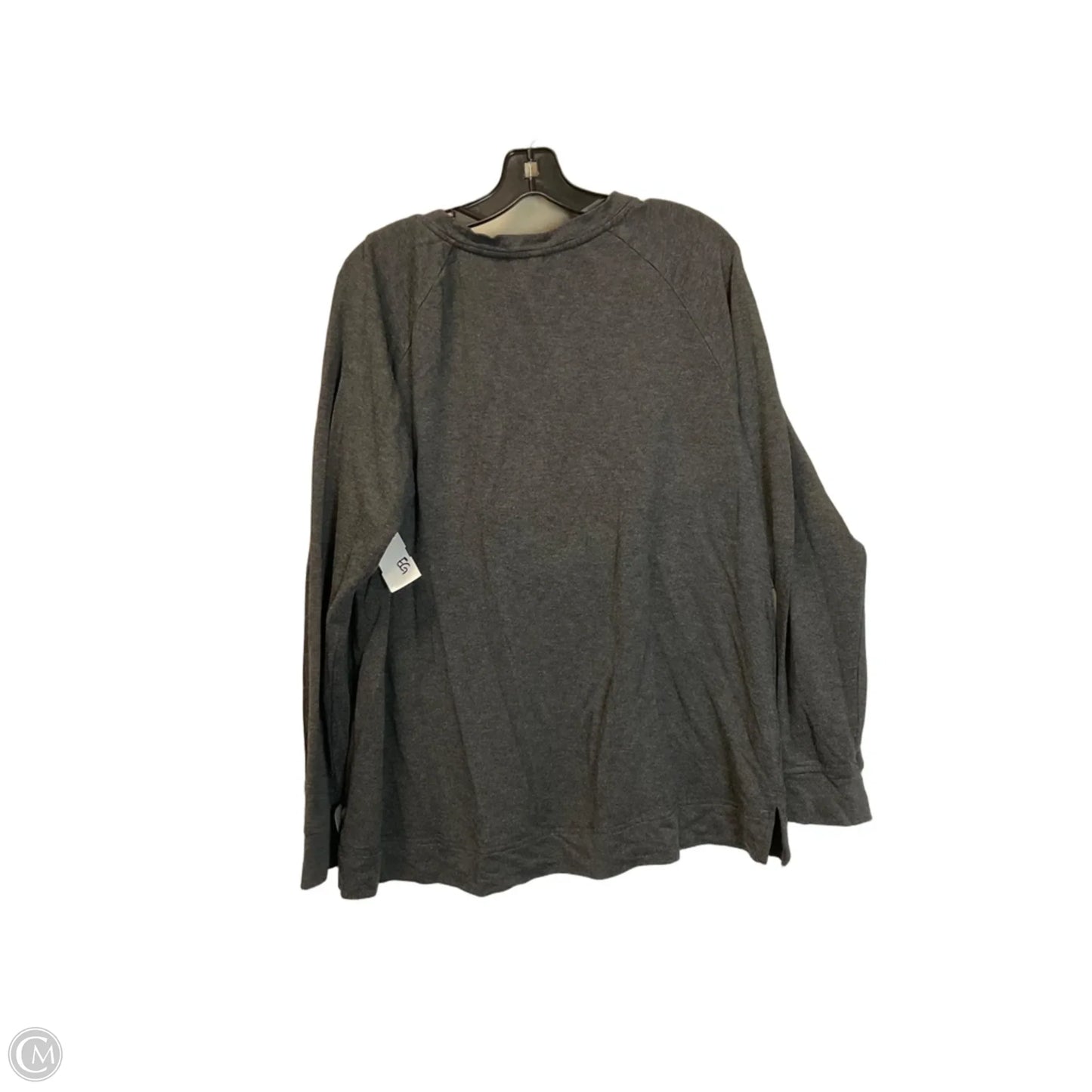 Top Long Sleeve Basic By Lou And Grey In Grey, Size: Xl