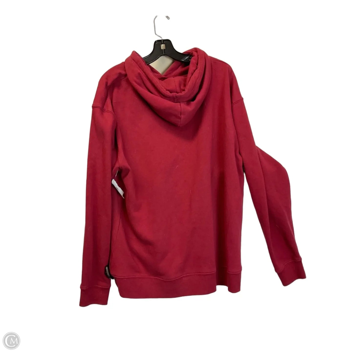Sweatshirt Hoodie By Clothes Mentor In Red, Size: L