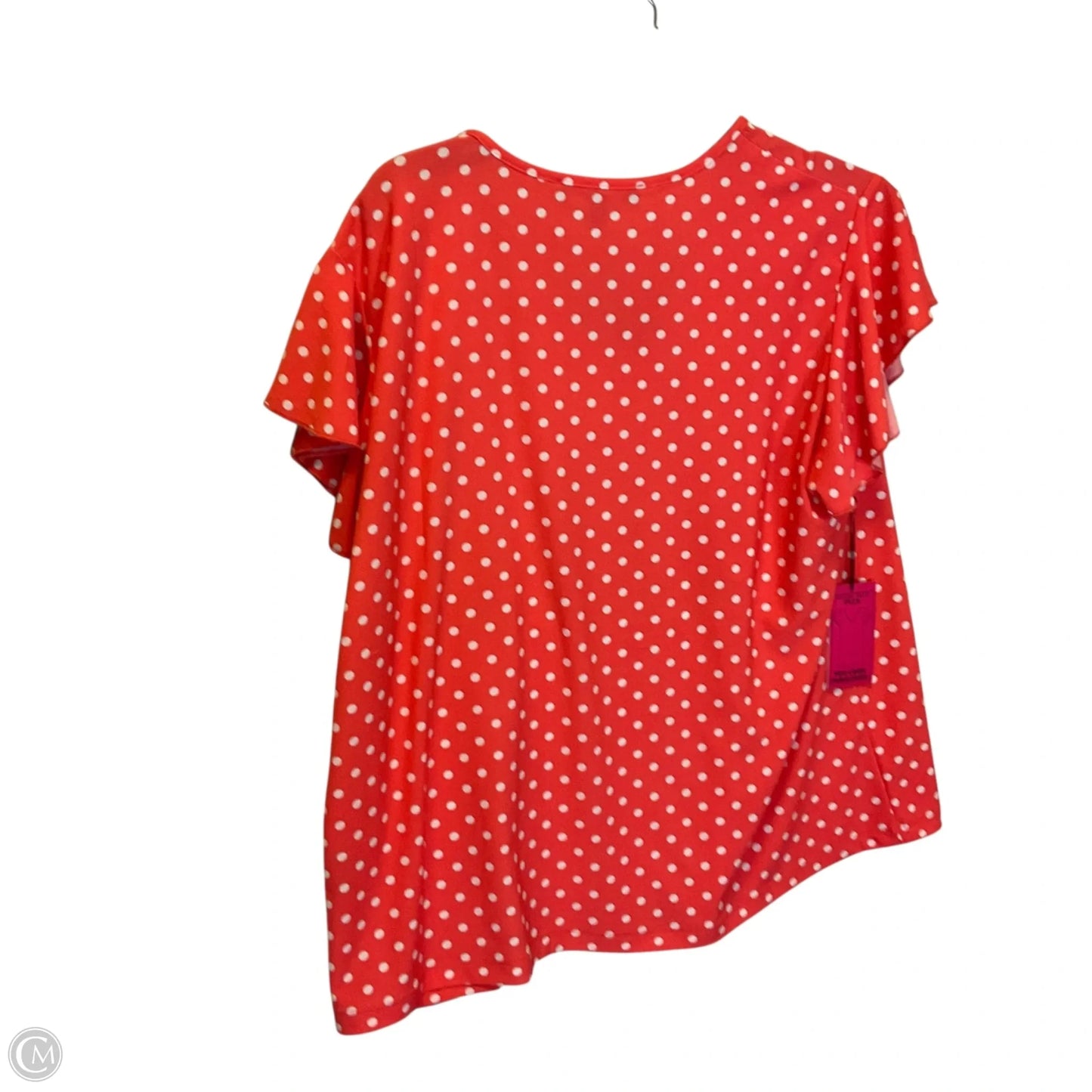 Top Short Sleeve By Clothes Mentor In Polkadot Pattern, Size: 1x