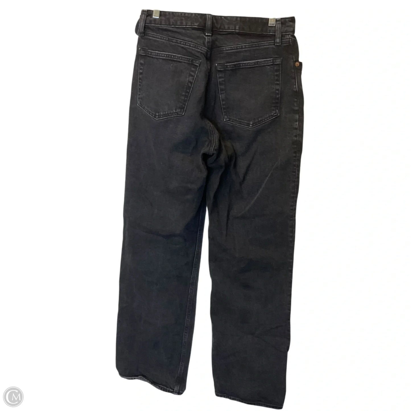 Jeans Straight By Abercrombie And Fitch In Black Denim, Size: 6
