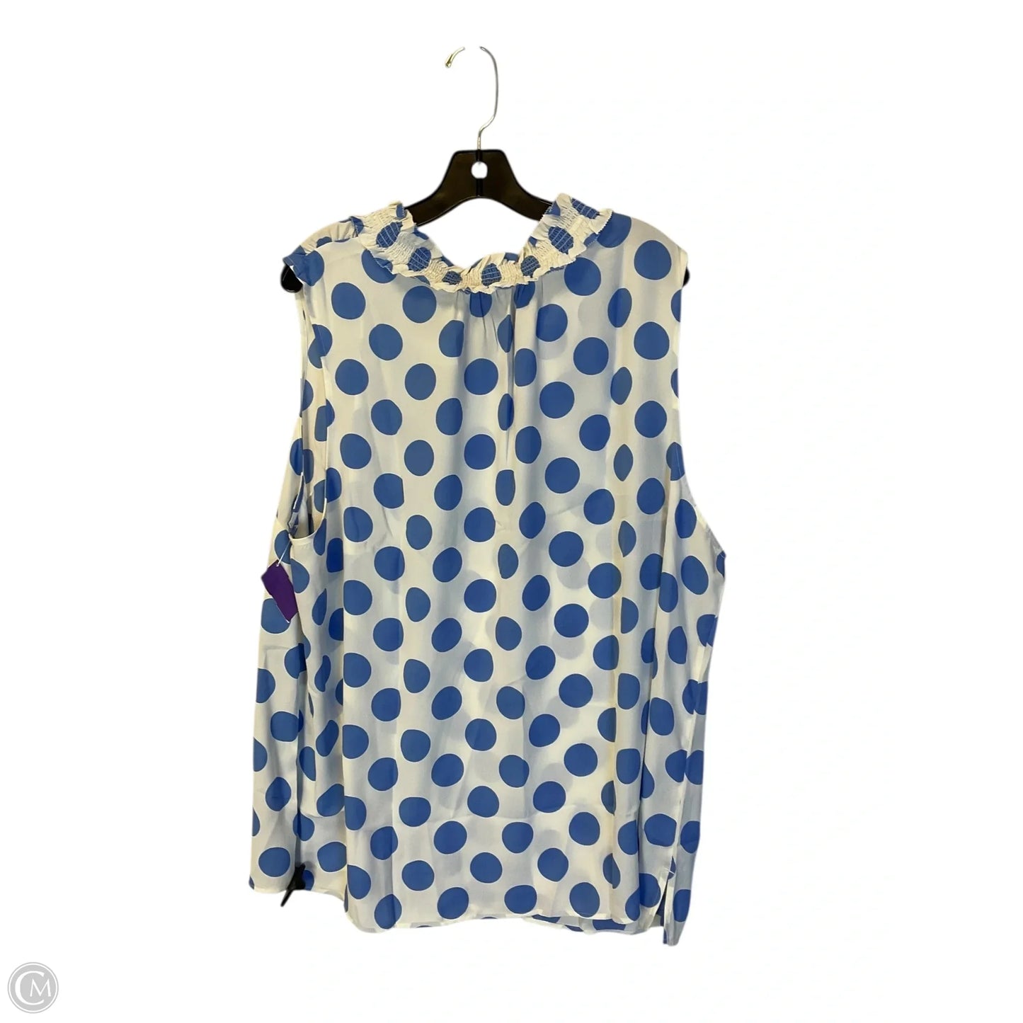 Top Sleeveless By Talbots In Blue, Size: 3x