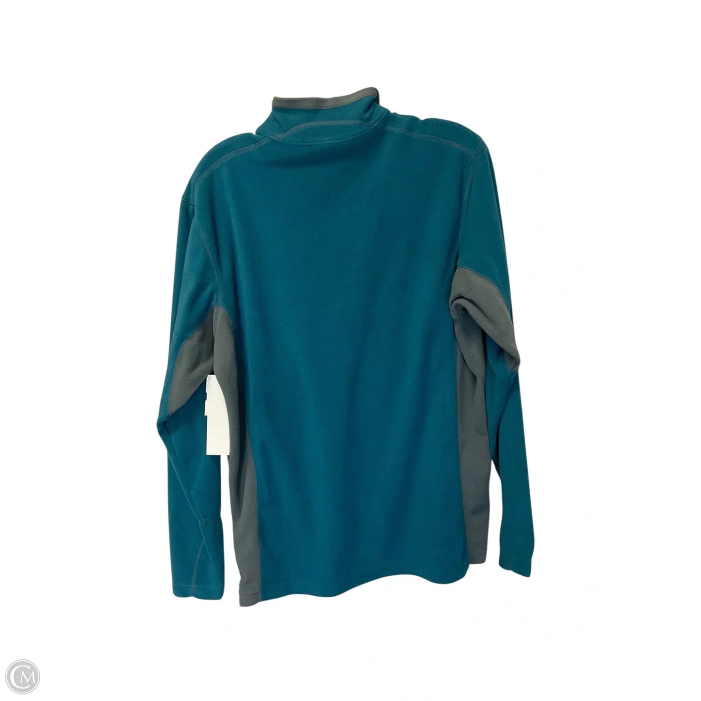 Jacket Fleece By Columbia In Blue & Grey, Size: M