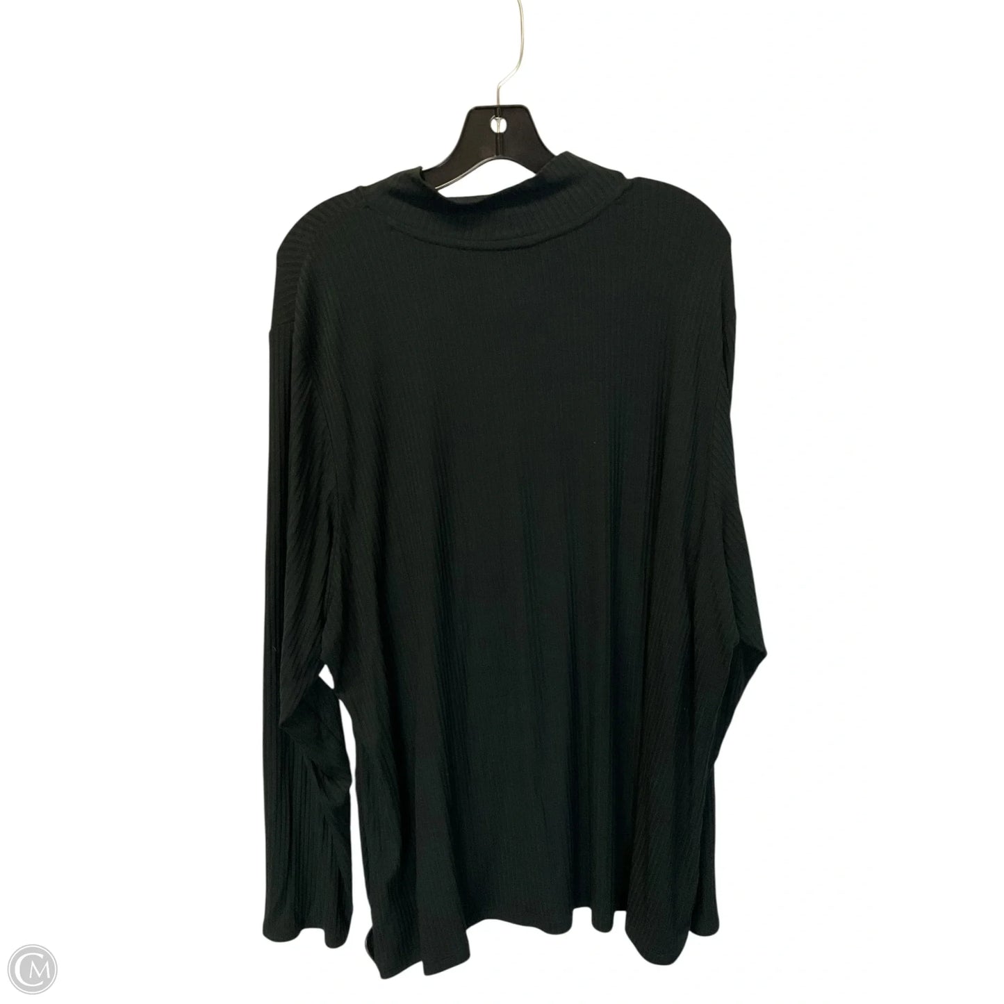Top Long Sleeve Basic By Rachel Zoe In Black, Size: 3x