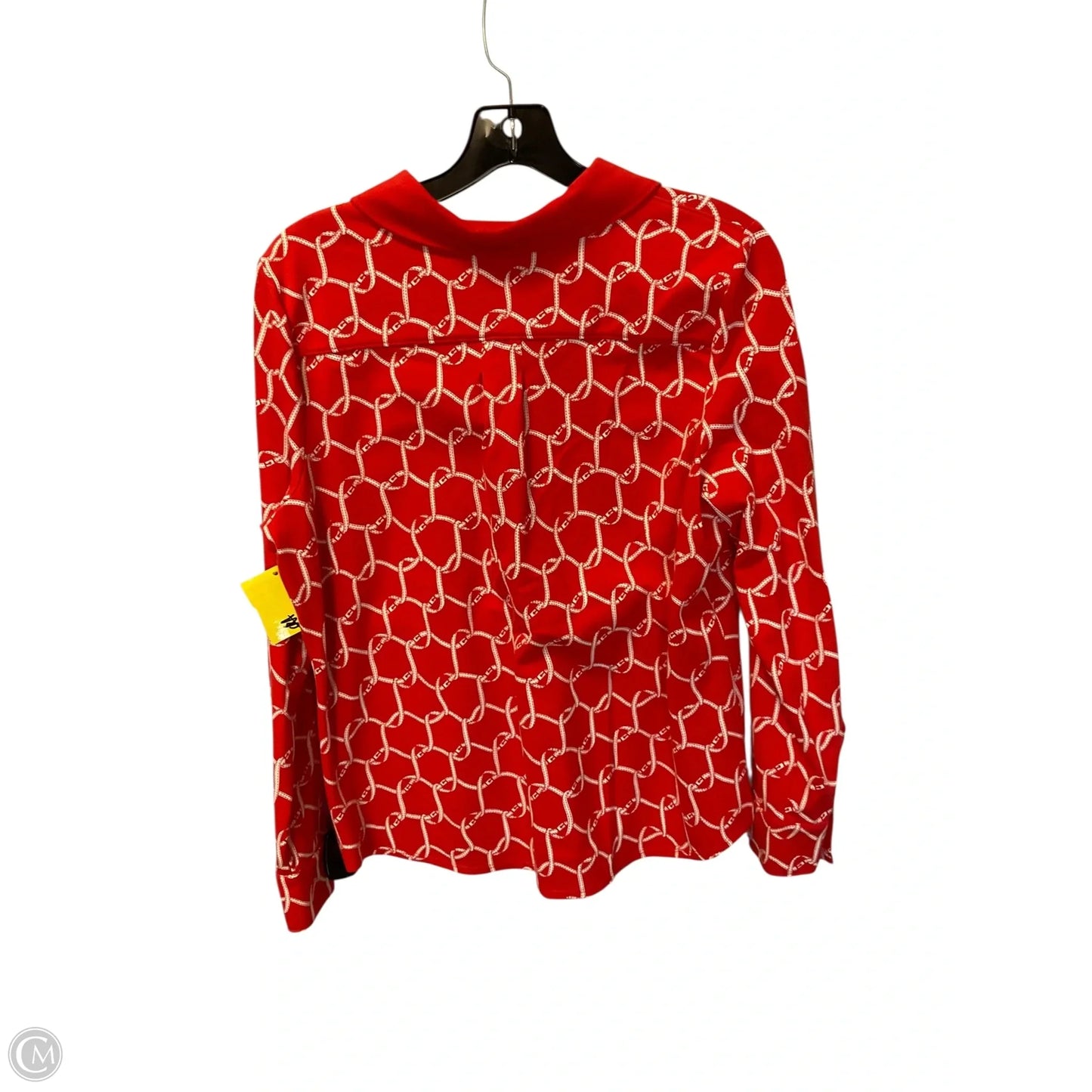 Top Long Sleeve By Talbots In Red, Size: L
