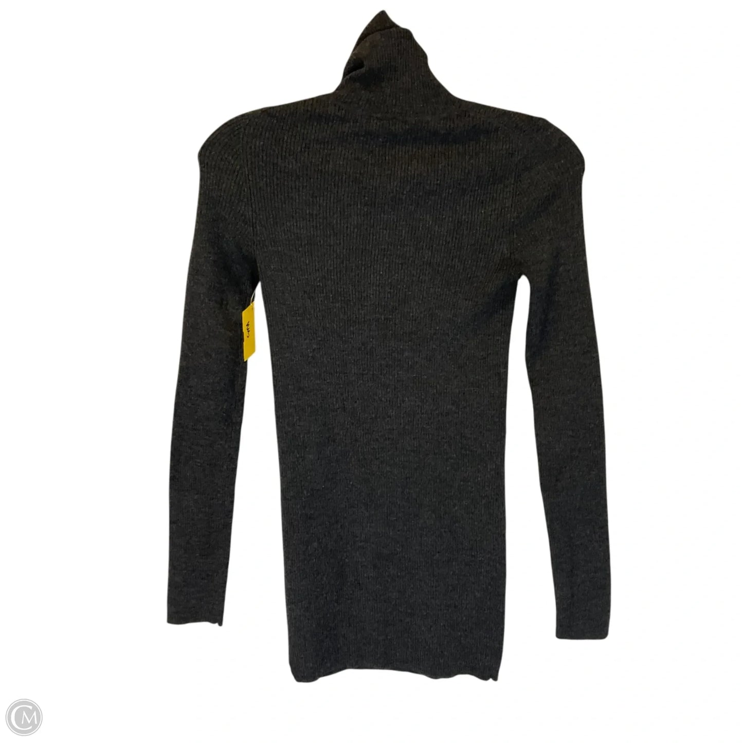 Top Long Sleeve By Theory In Grey, Size: M