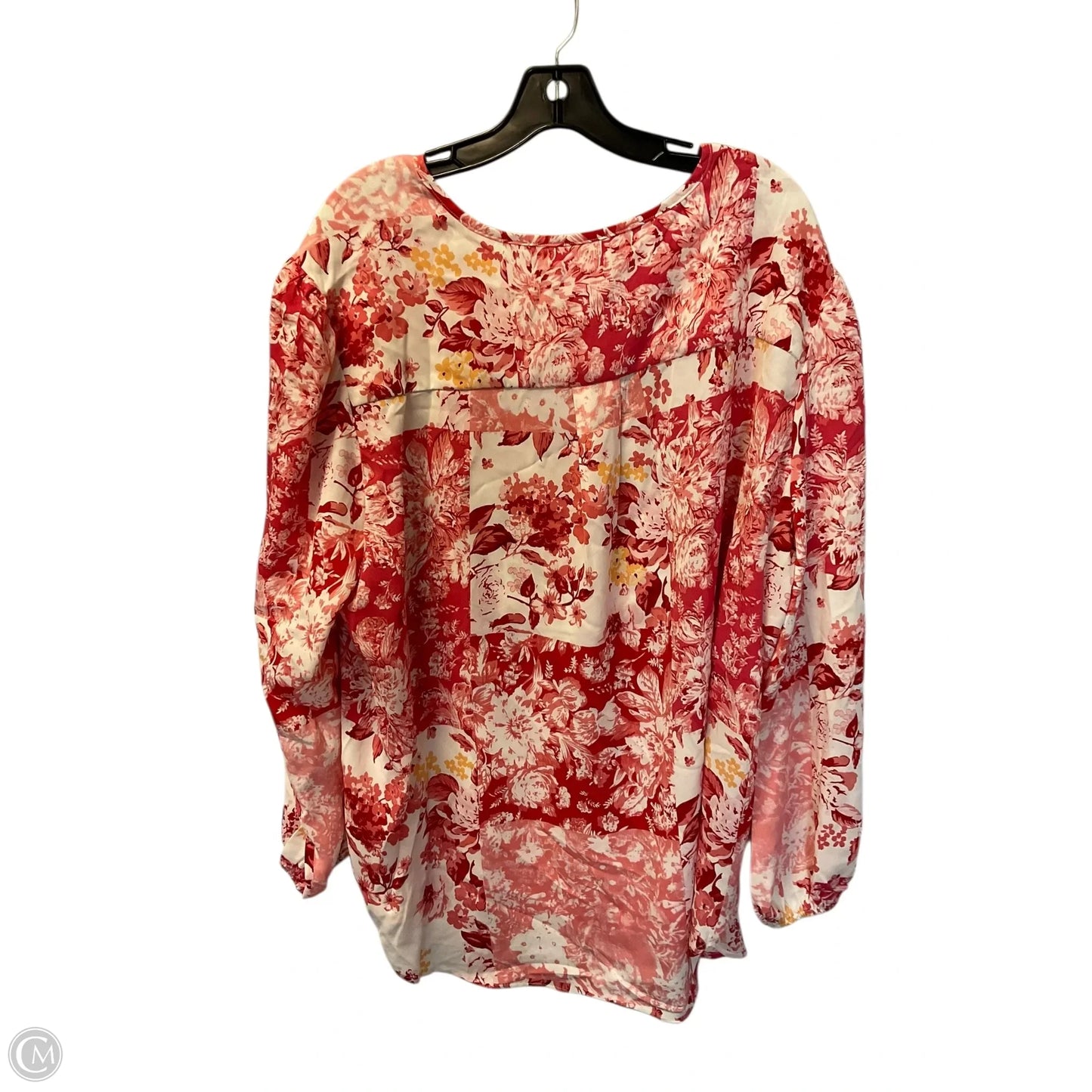 Top Long Sleeve By Chicsoul In Pink, Size: 3x