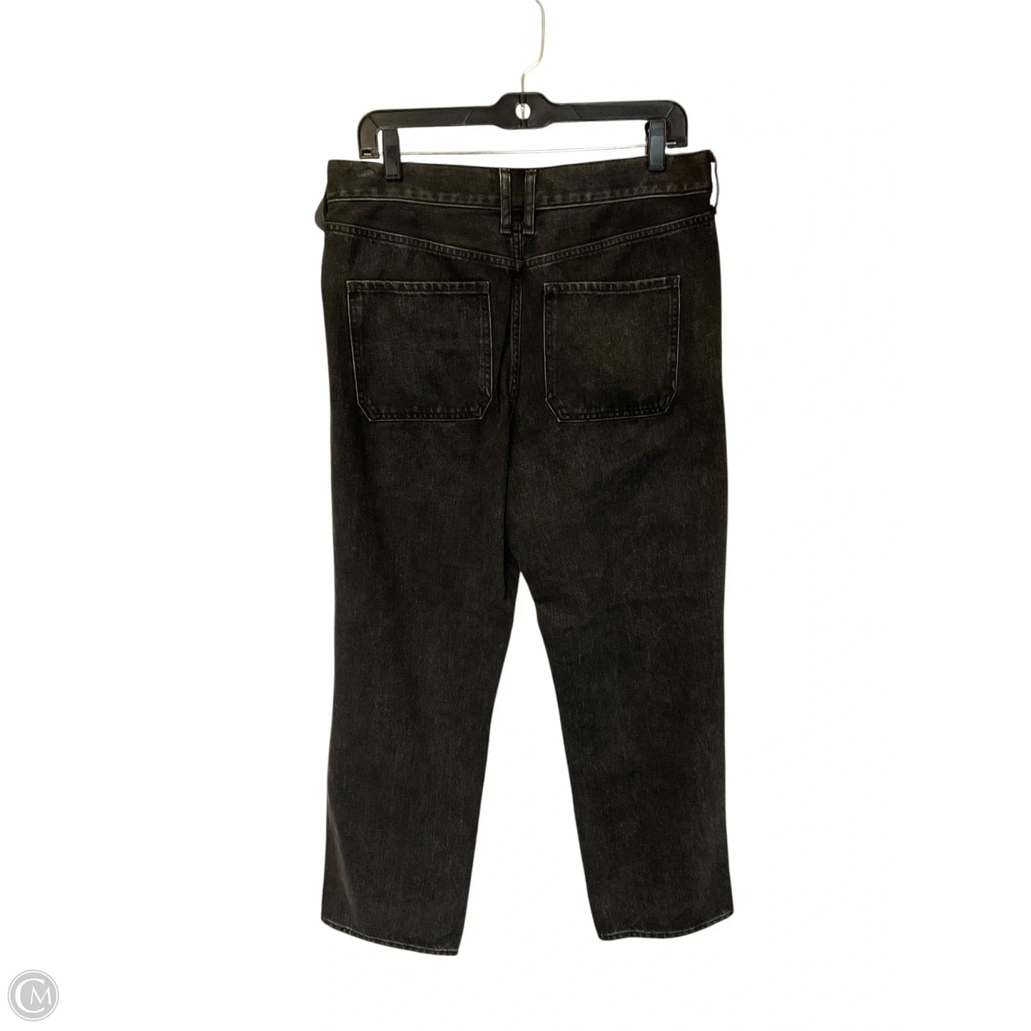 Jeans Straight By Express In Black Denim, Size: 8