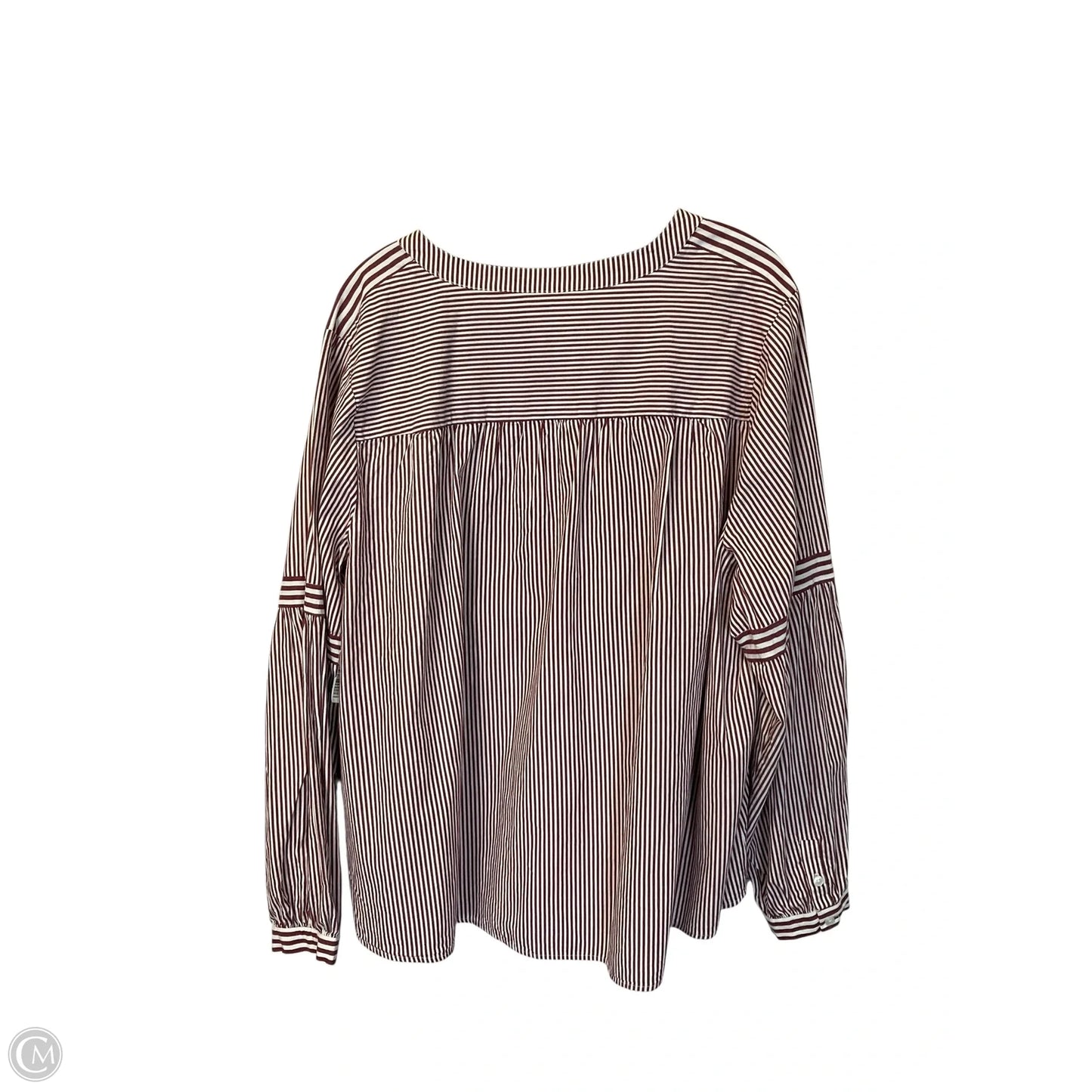 Top Long Sleeve By Crown And Ivy In Red, Size: 3x