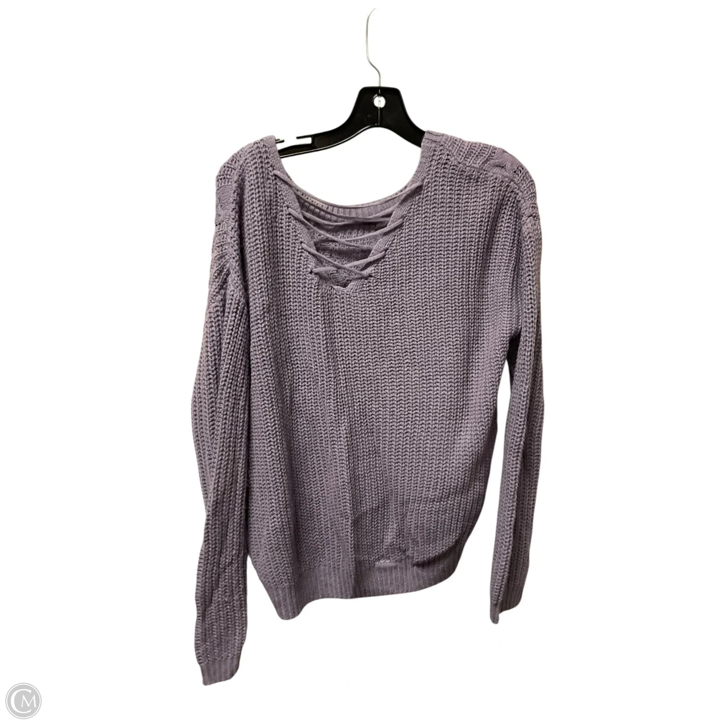 Sweater By Clothes Mentor In Purple, Size: L