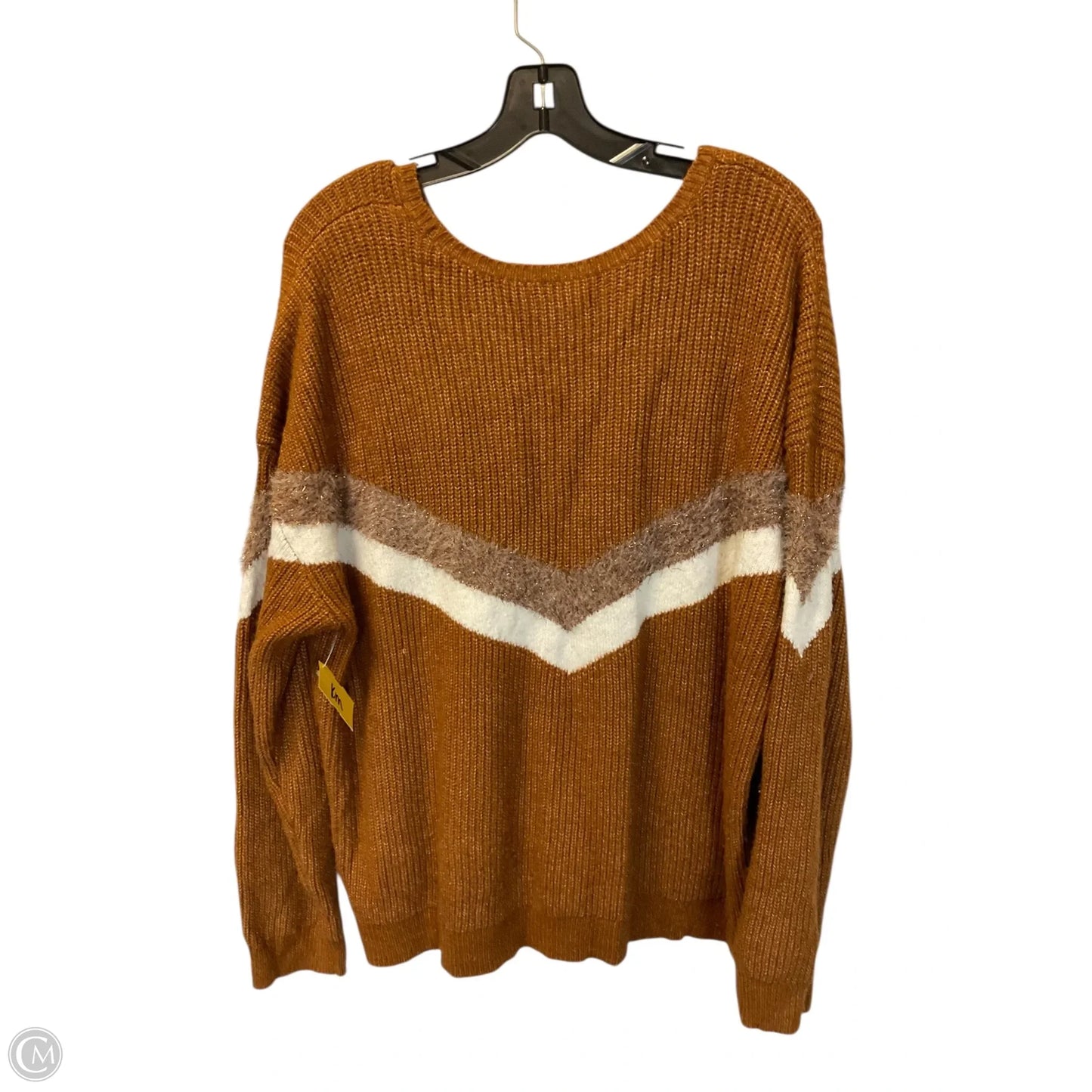 Sweater By Nine West In Brown, Size: Xxl