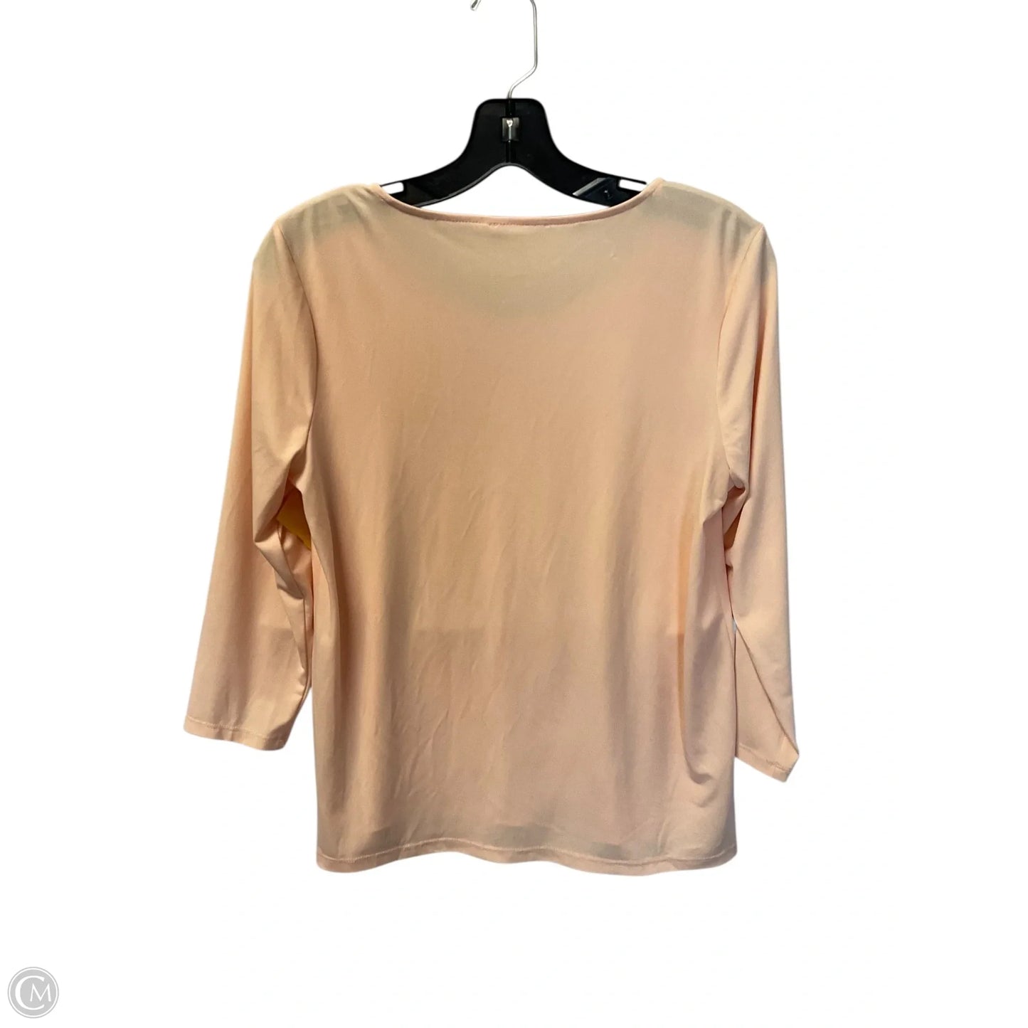 Top Long Sleeve By Calvin Klein In Peach, Size: S