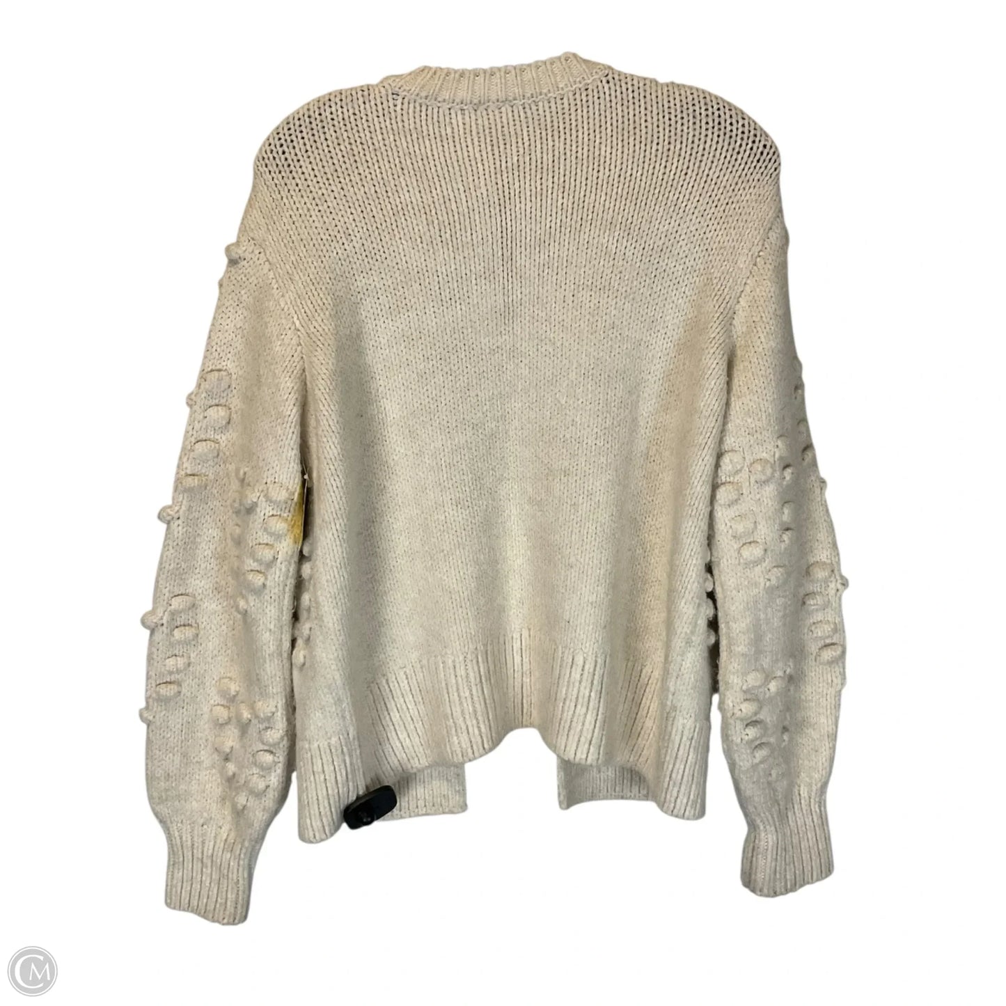 Sweater Cardigan By River Island In Cream, Size: Xs