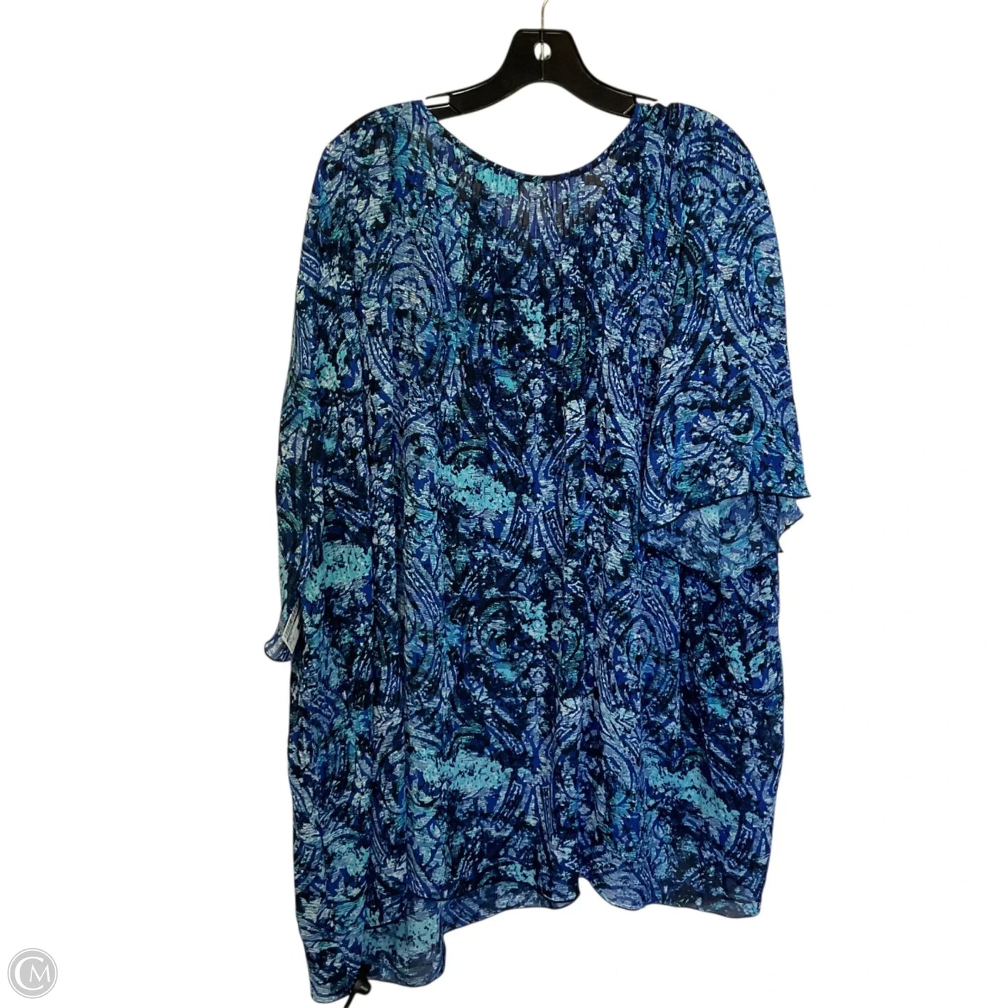 Top Short Sleeve By Catherines In Blue, Size: 3x