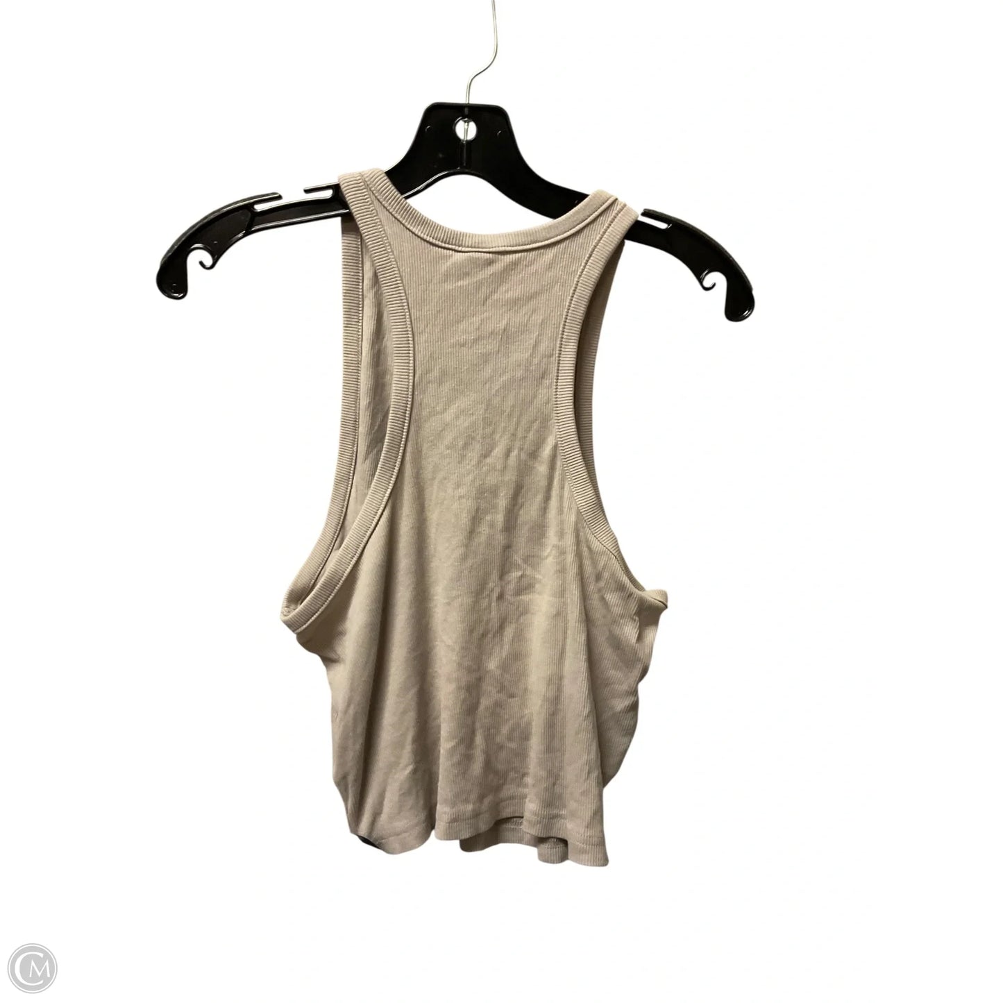 Top Sleeveless By Divided In Beige, Size: L