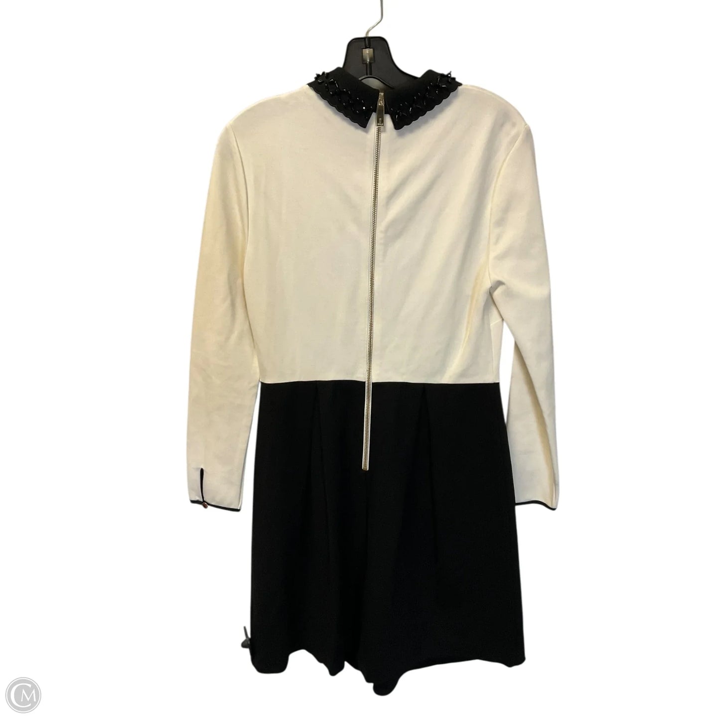 Dress Casual Short By Ted Baker In Black & Cream, Size: M