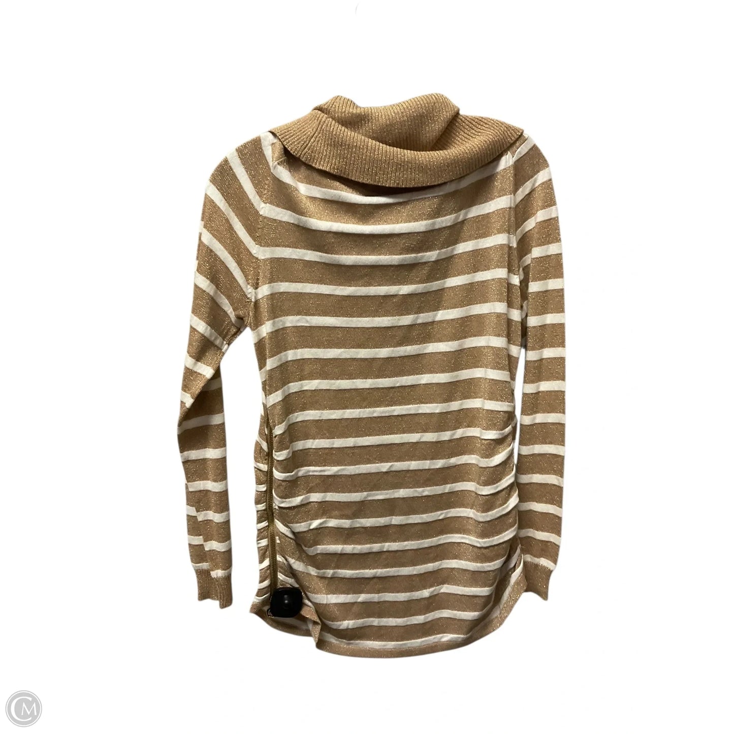 Top Long Sleeve By Michael By Michael Kors In Striped Pattern, Size: L